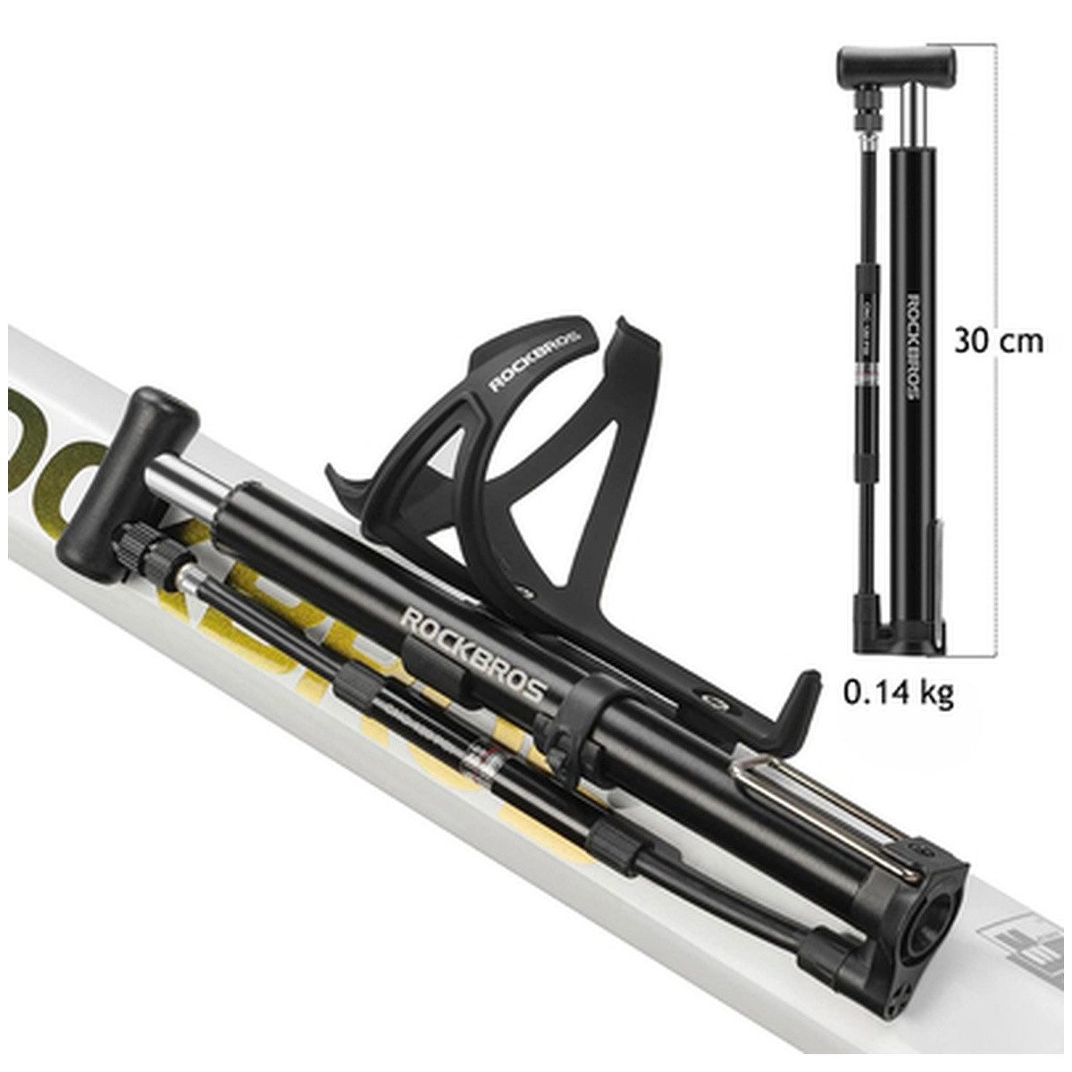ROCKBROS Fahrradpumpe Rockbros 42322821001 Standfahrradpumpe