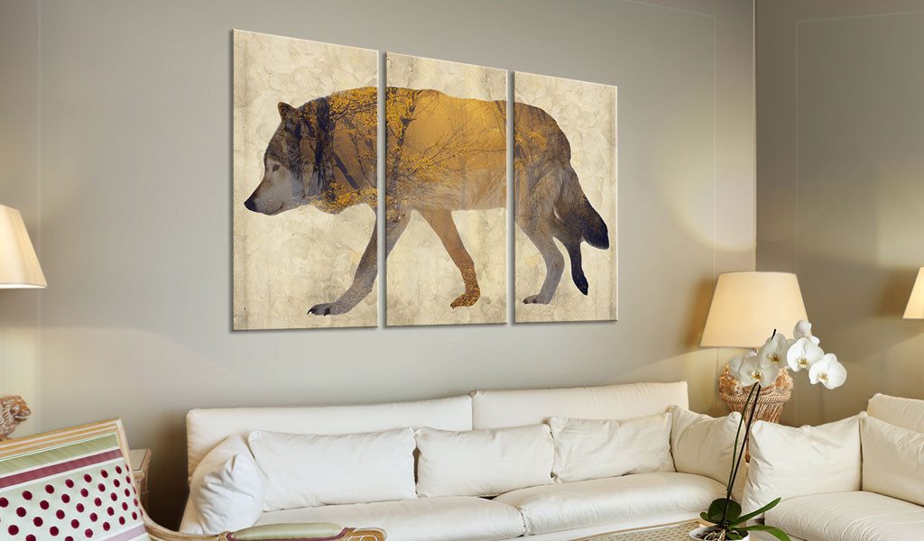 Artgeist Wandbild The Wandering Wolf