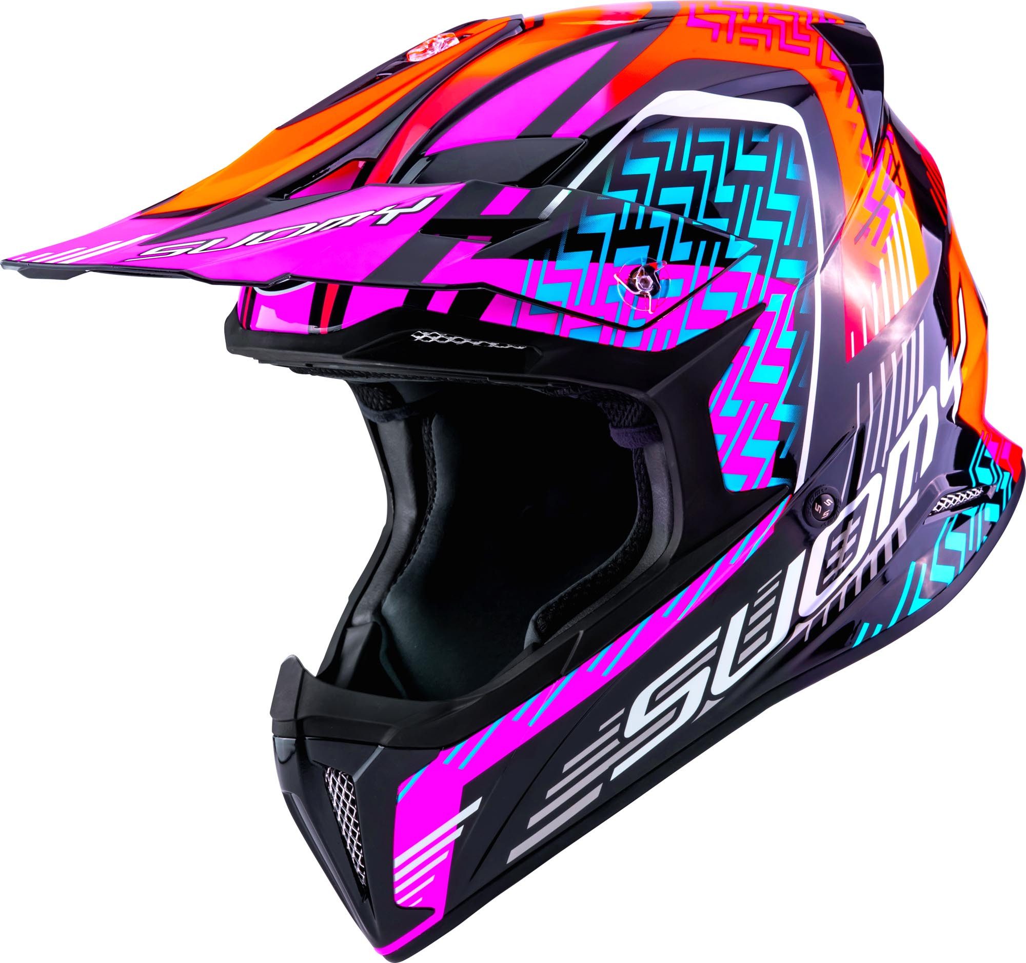 Suomy Motocrosshelm X-Wing Motley Motocross Helm, Geeignet Für Brillenträger,herausnehmbares Innenfutter,vorbereite