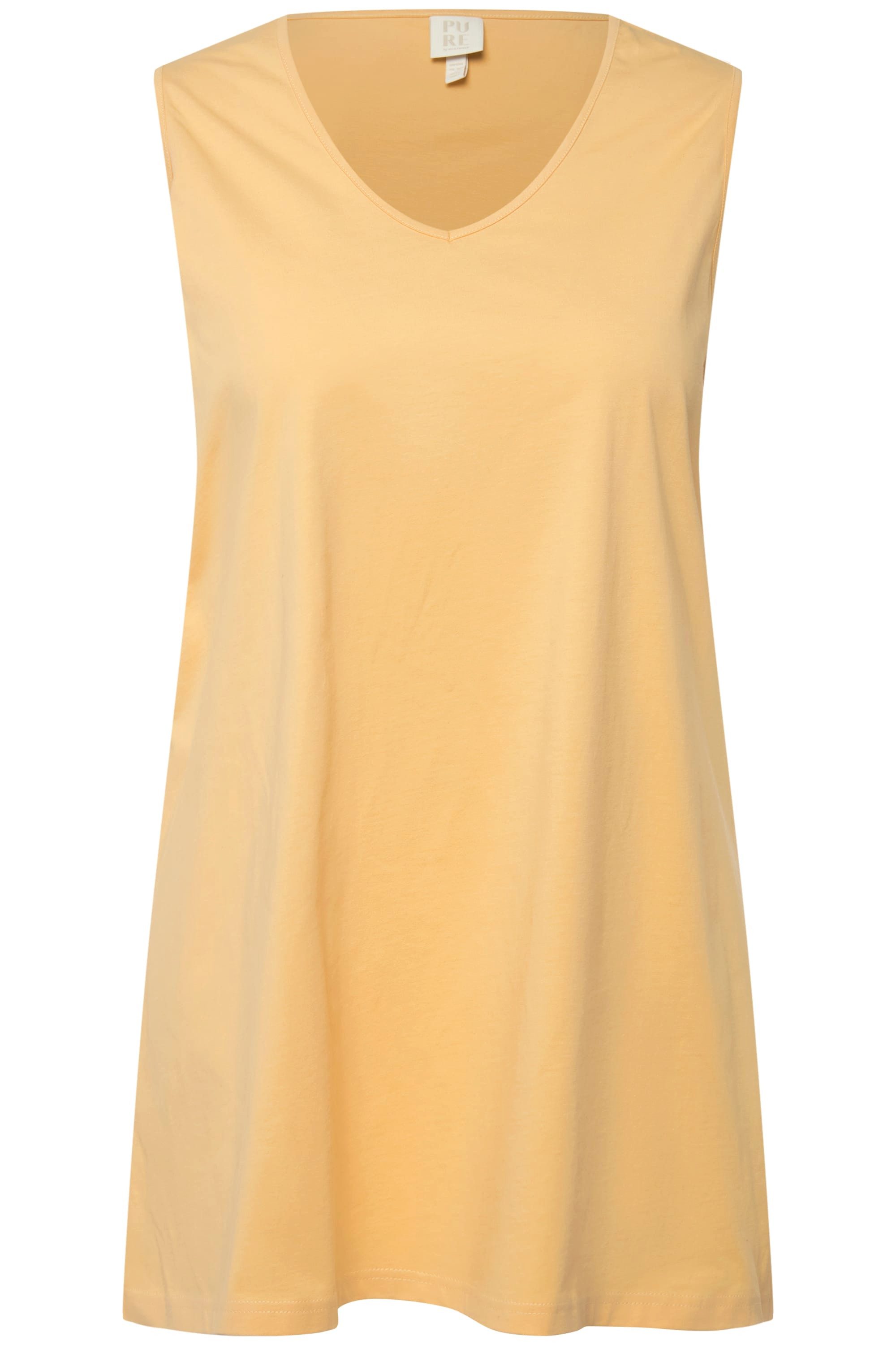 Ulla Popken Longshirt Longtop Naturfärbung A-Linie günstig online kaufen