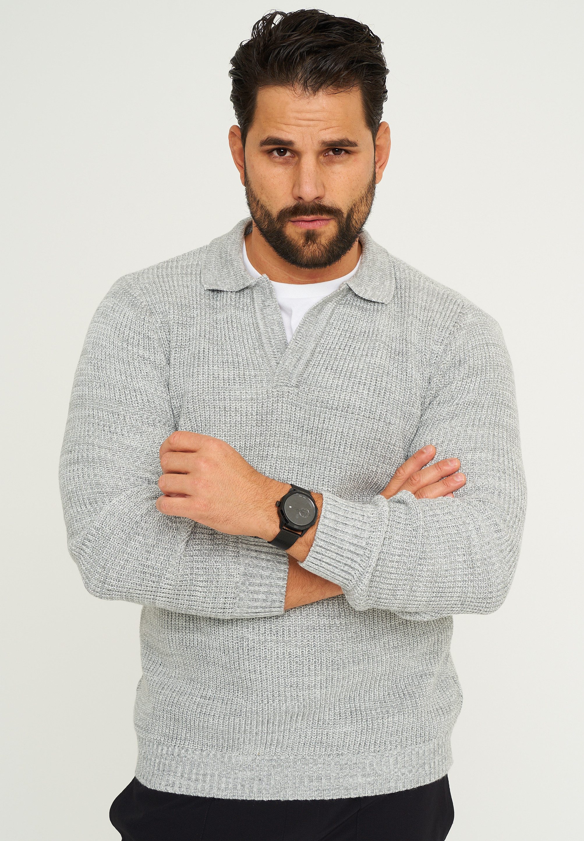 CARISMA Strickpullover CRALYTUS Herren Grobstrick Pulli günstig online kaufen