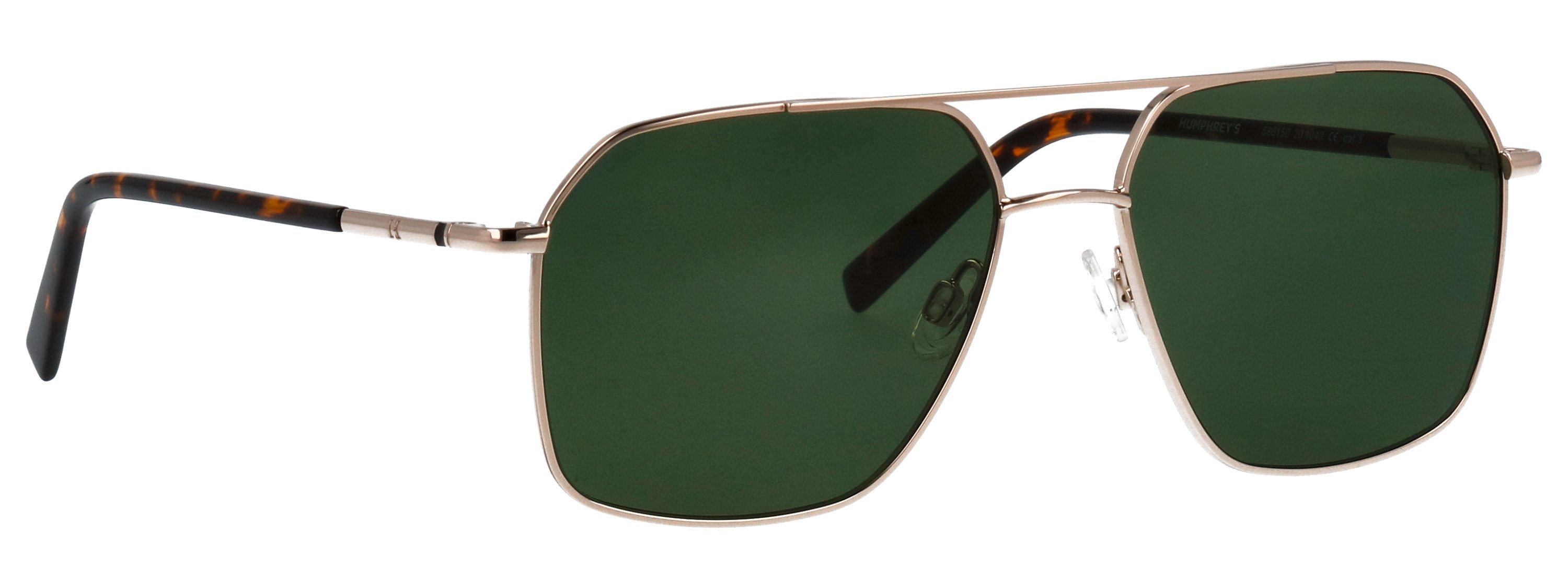 HUMPHREY´S eyewear Sonnenbrille Modell 586150 Form Panto, Logoschriftzug auf Bügel, Metallfassung