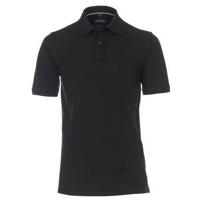 CASAMODA Poloshirt Übergrößen Basic Herren Poloshirt schwarz CasaModa