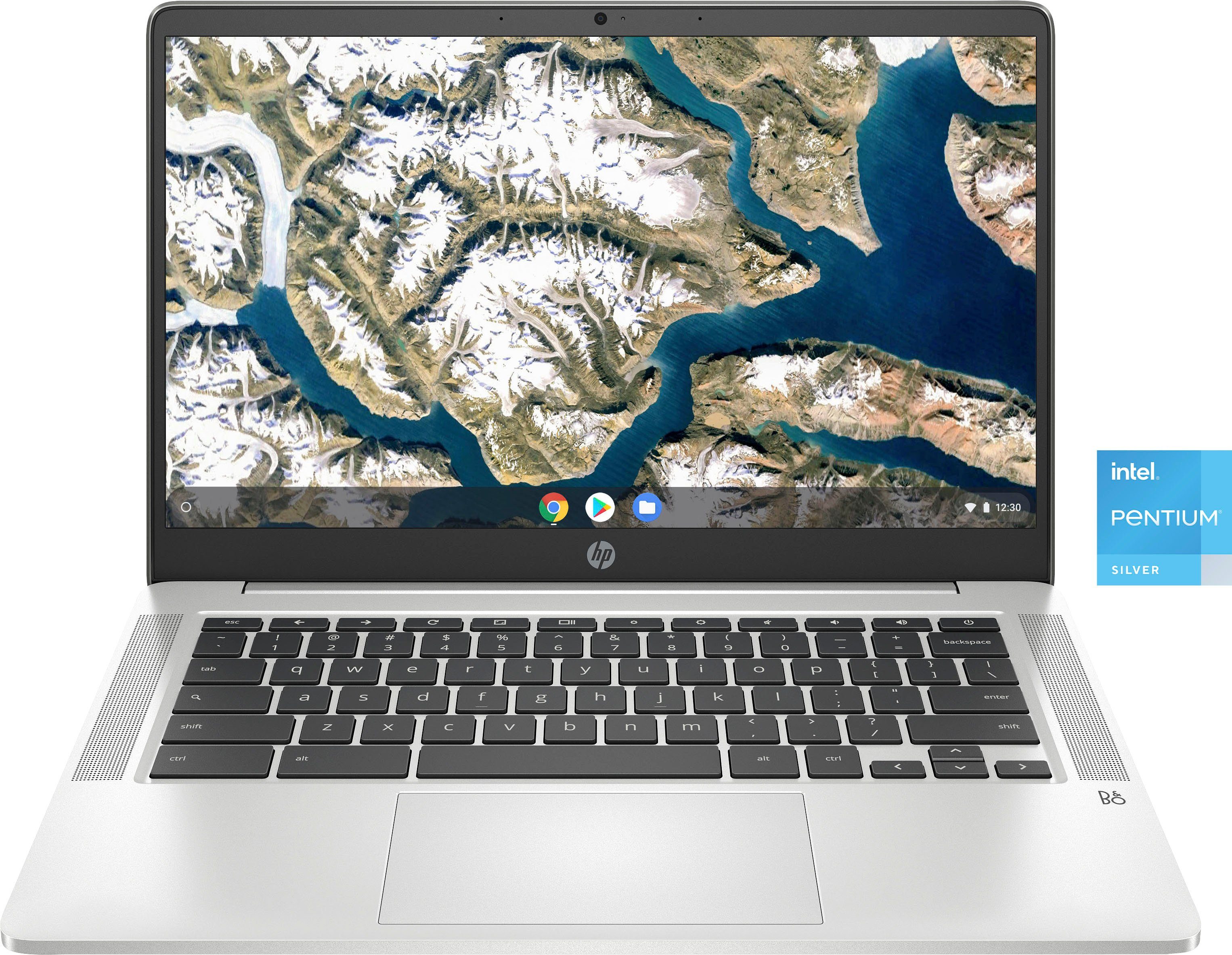 HP 14a-na0245ng Chromebook (35,6 cm/14 Silber 128 Graphics, Zoll, Intel N5030, Pentium UHD GB SSD)