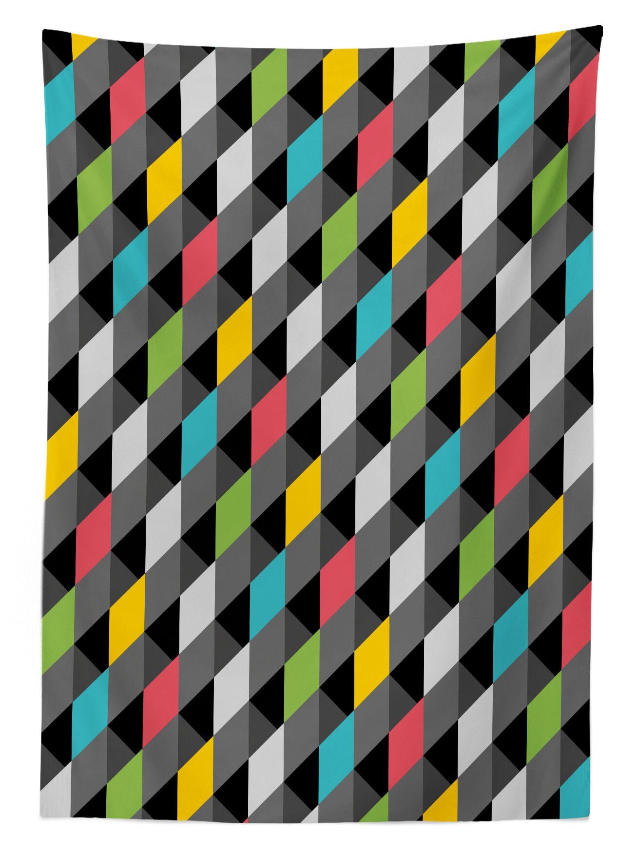 Abakuhaus Tischdecke Farbfest Waschbar Außen Geometrisch den Abstrakte Bereich Farben, geeignet Für Kunst-Art Klare