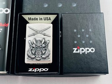 Zippo Feuerzeug Samurai Emblem Geschenkset Sturmfeuerzeug