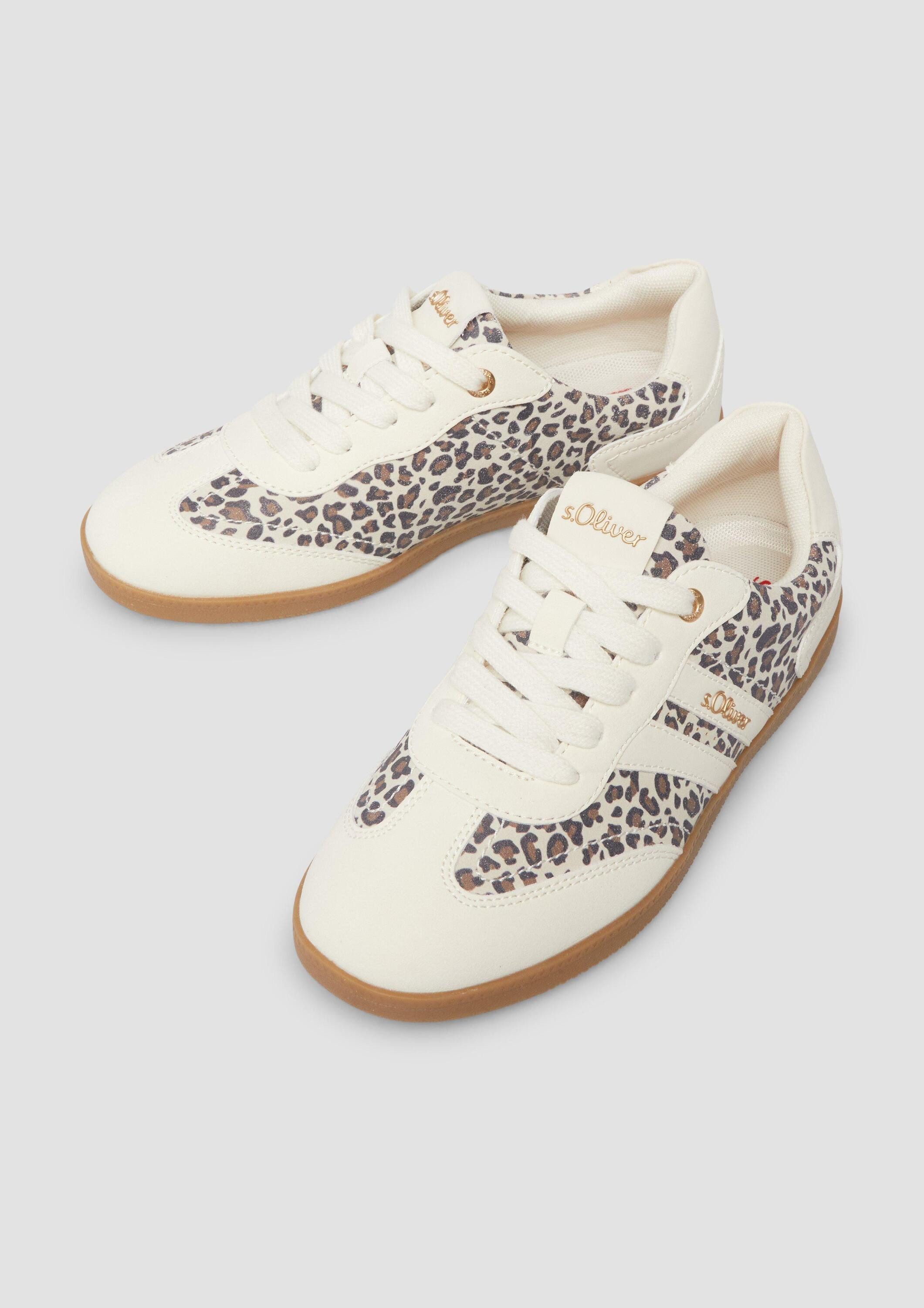 s.Oliver Sneakers Sneaker Multicolor-Sneaker in Leder-Optik