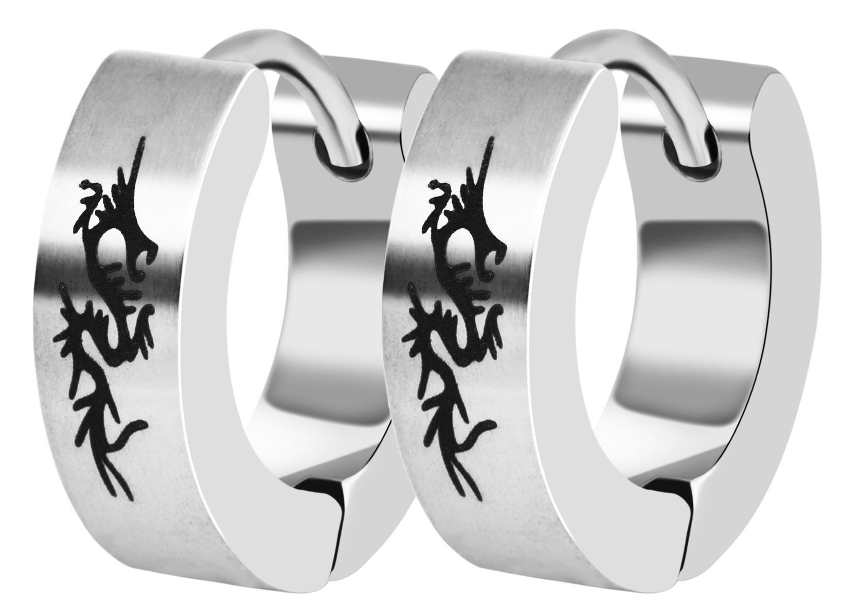 Raptor Ohrring-Set Dragan Raptor Edelstahl Klapp-Creolen günstig online kaufen