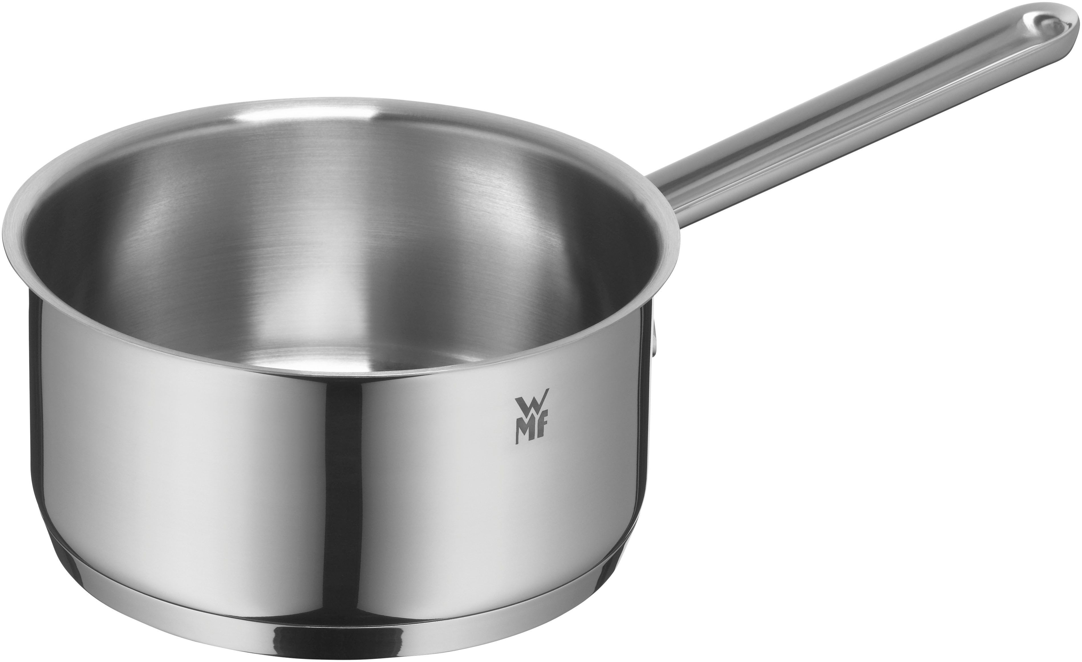 WMF Kasserolle Provence Plus, Stielkasserolle, Cromargan® Edelstahl Rostfrei 18/10 (1-tlg), breiter Schüttrand, elegant, langlebig, spülmaschinengeeignet