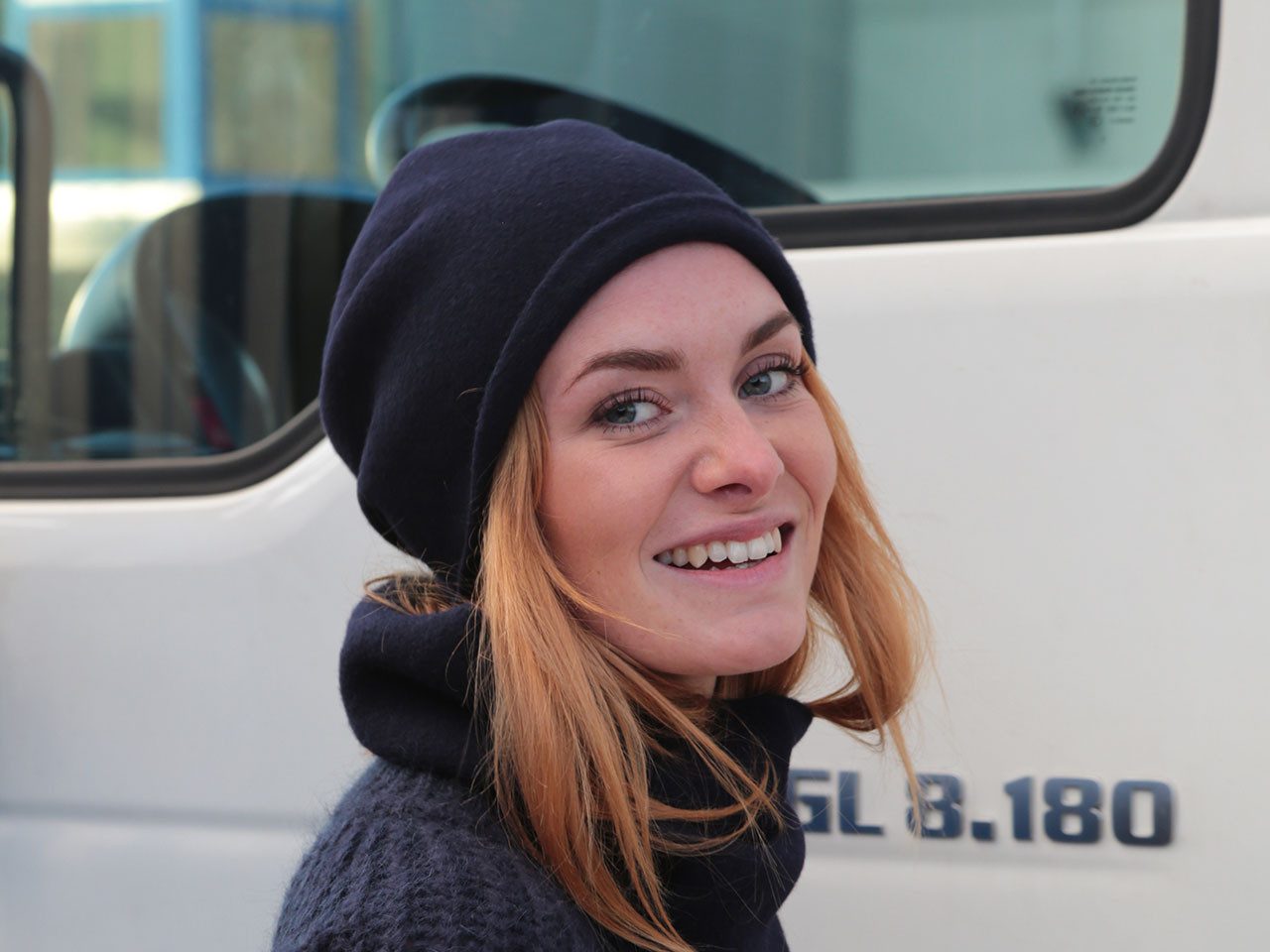 Kopka Strickmütze NeRo Beanie Rollrandmütze aus Walkstrick