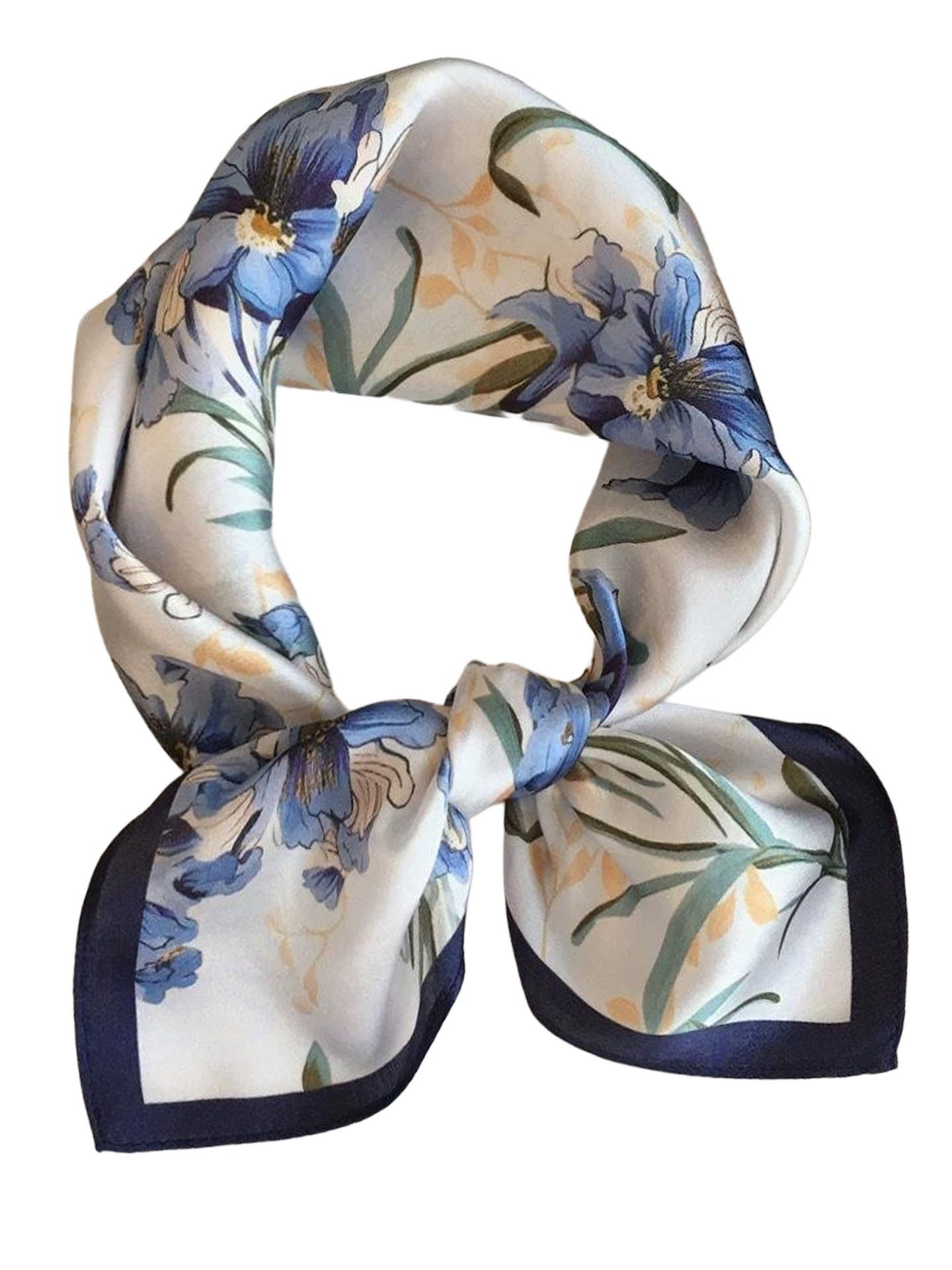 Moschen-Bayern Halstuch Halstuch Damen Nickituch Seidentuch Seidenhalstuch Blau Hellblau