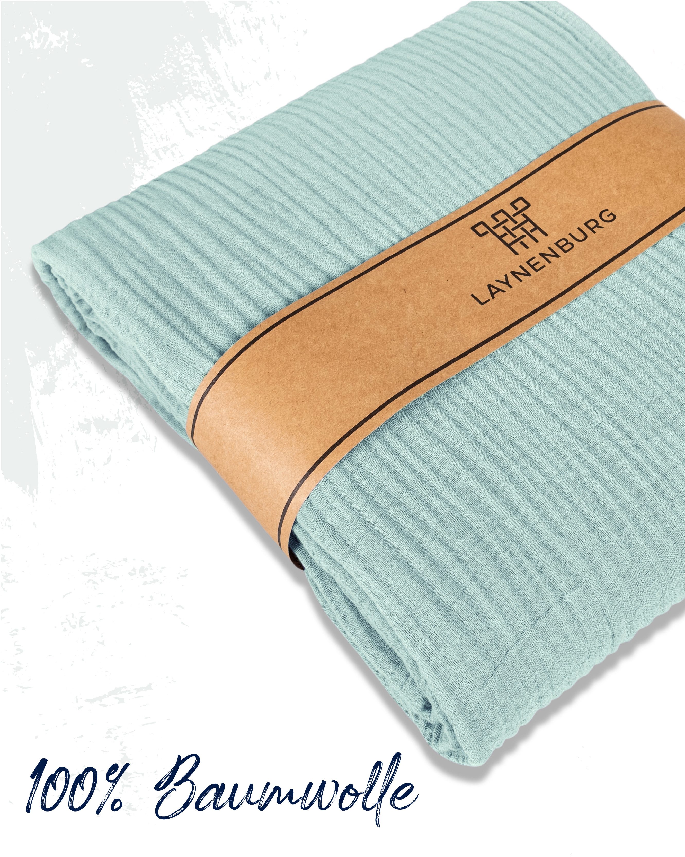 Laynenburg Tagesdecke Musselin aus 100% Baumwolle günstig online kaufen