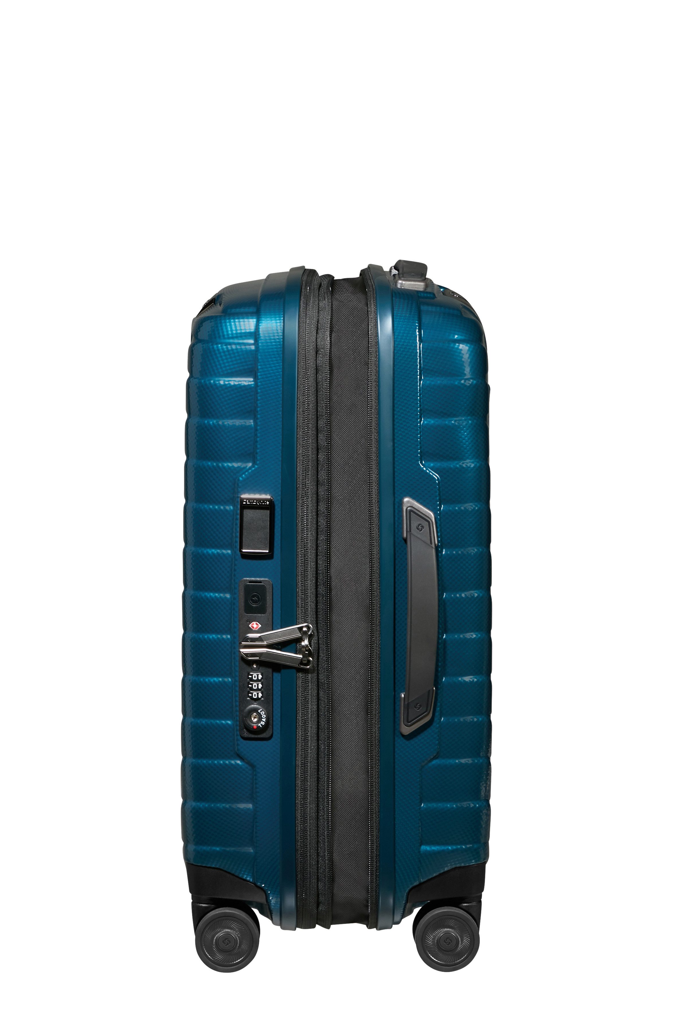 Samsonite Hartschalen-Trolley PROXIS, verschiedene Größen und Farben, 4 Rollen, arretierbares und versenkbares Druckknopf-Trolleysystem