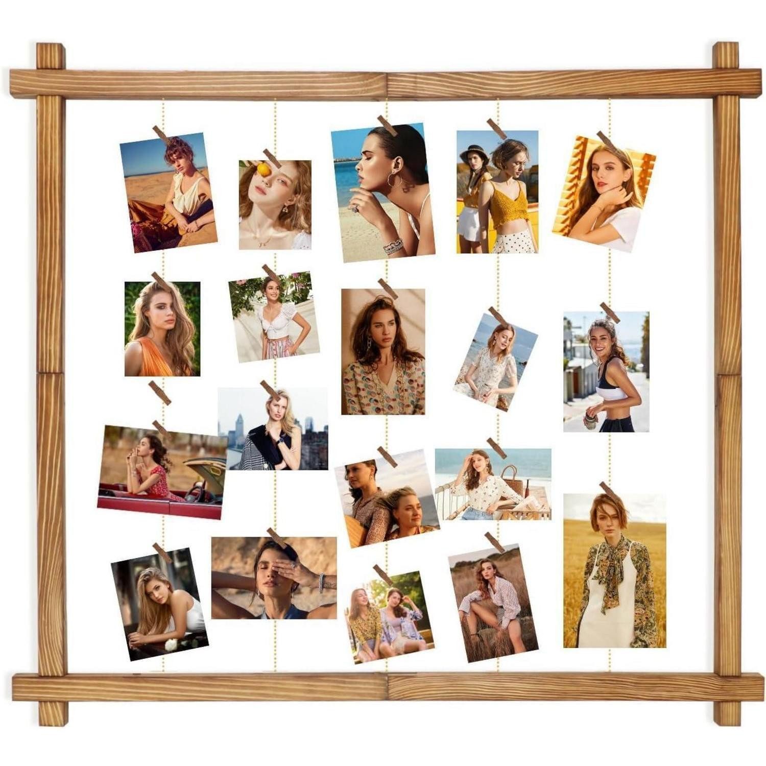 LuxusKollektion Bilderrahmen Collage Bilderrahmen Collage Wand Schwarz, (1 St)