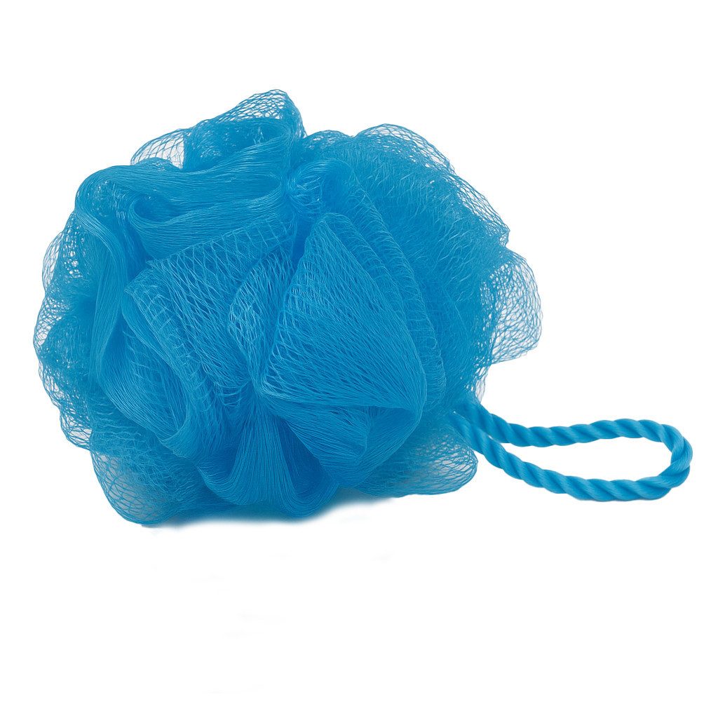 what the shop Duschschwamm Badeschwamm Nylon 12 cm einzeln oder 5er-Set Massage Peeling Dusche, Sanfte Reinigung & Pflege für jeden