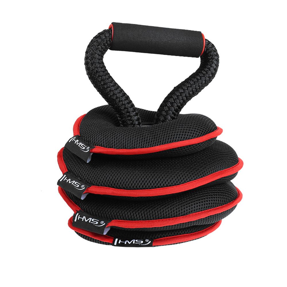 HMS Kettlebell Kugelhantel 9 kg Fitnessgewicht, (Spar-Set, verstellbar), rutschfester Griff verhindert Blasen und sorgt für sicheren Halt
