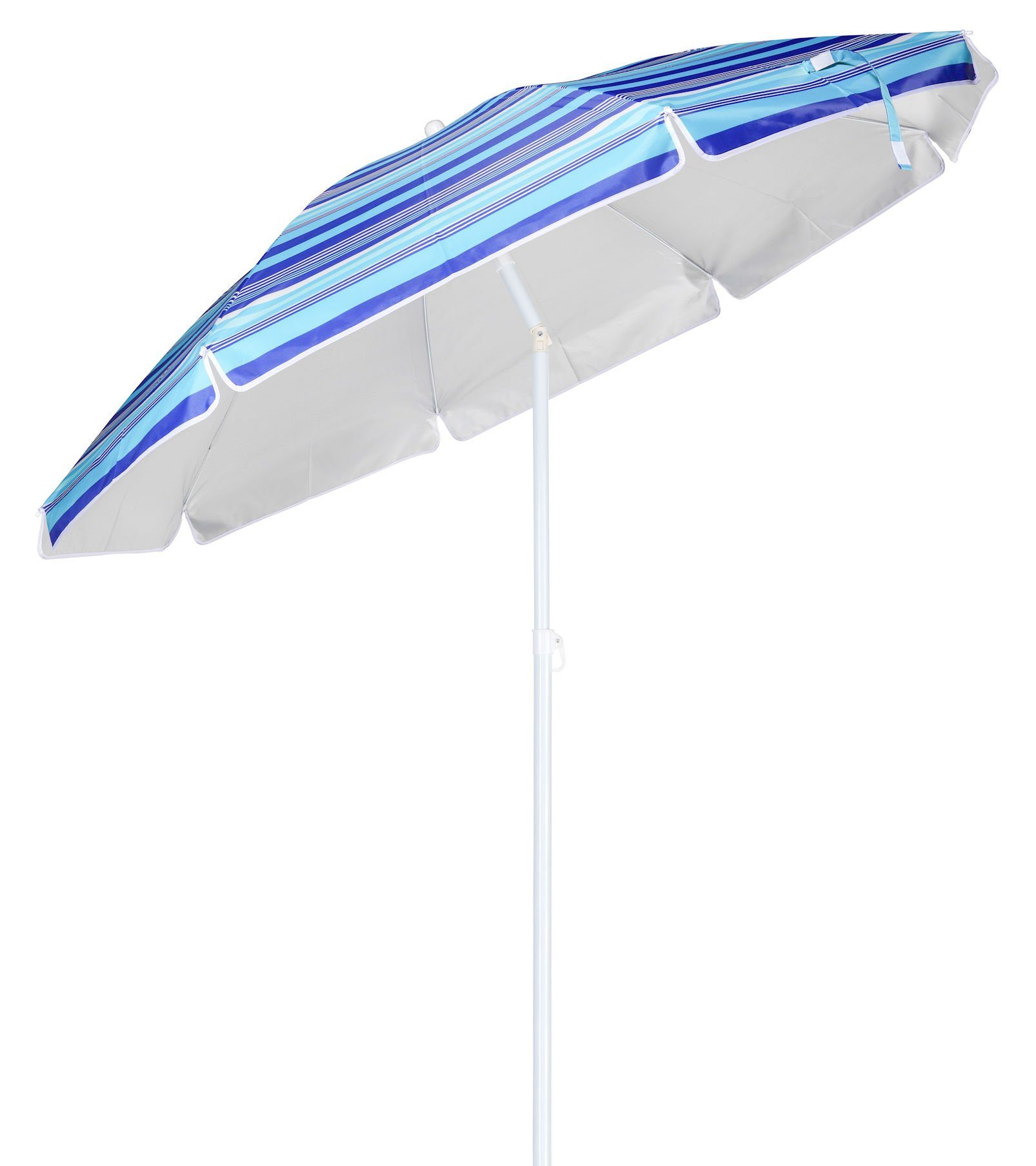 Spetebo Sonnenschirm Sonnenschirm blau mit 50+ UV Schutz - Ø 200 cm