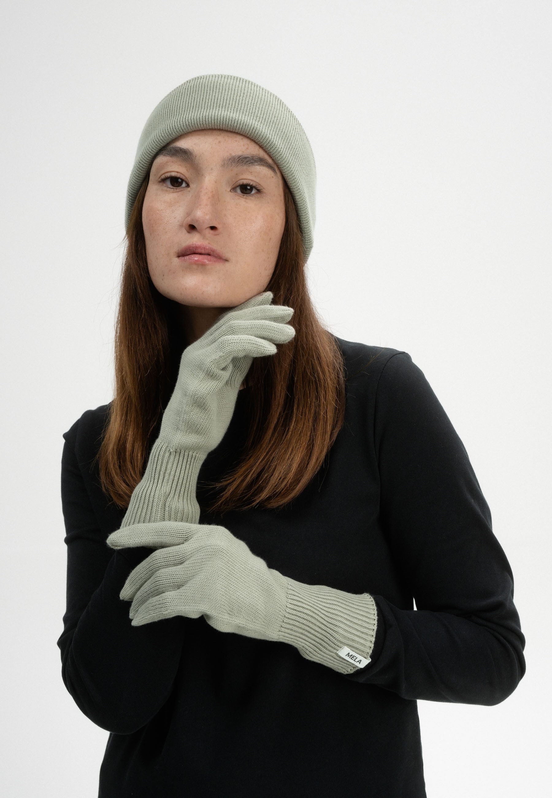 MELA Baumwollhandschuhe Strick Handschuhe Style RISHI günstig online kaufen