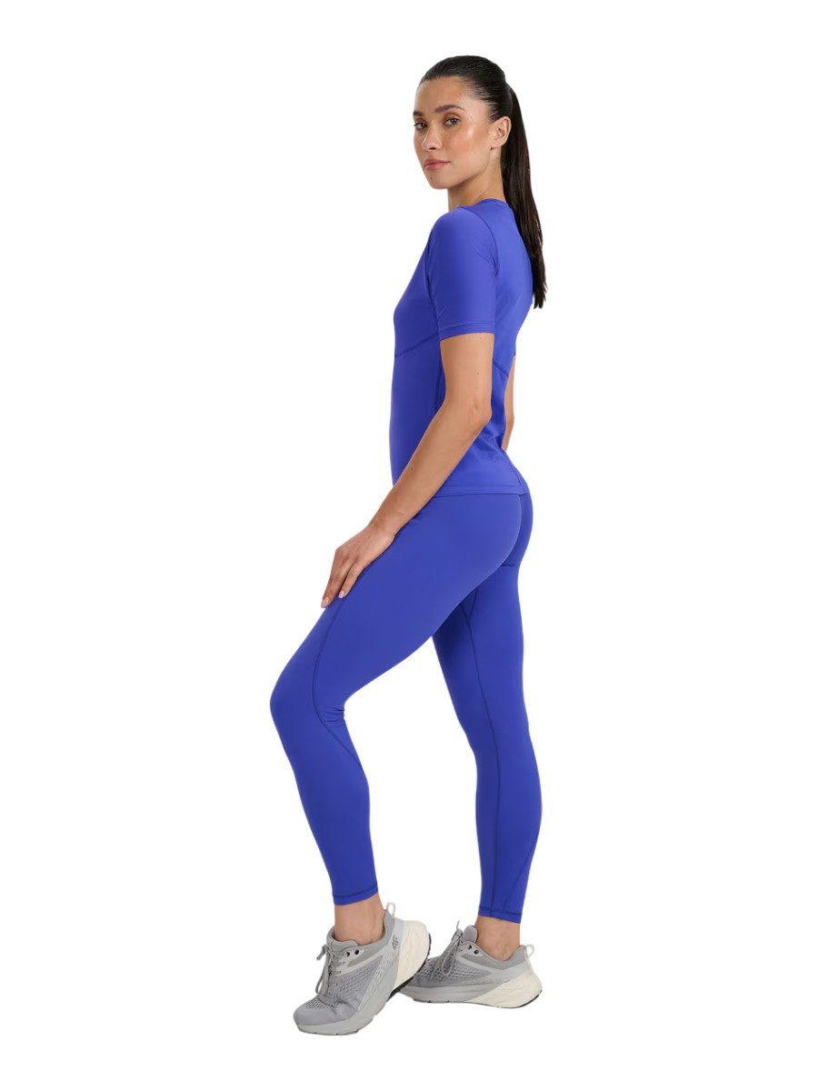 4F Leggings FNK F363 (schnelltrocknend, hoher Bund) kobaltblau Damen