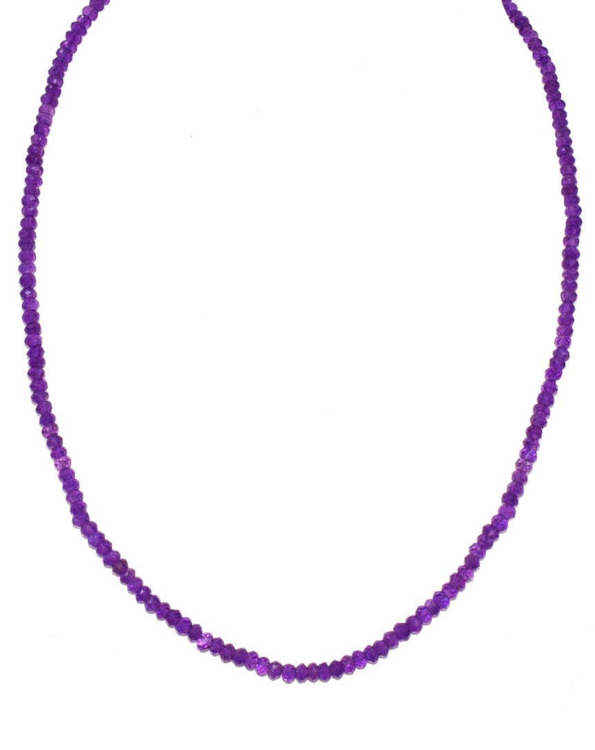 Firetti Kette ohne Anhänger Schmuck Geschenk Silber 925 Halsschmuck Halskette Amethyst, Made in Germany - mit Amethyst