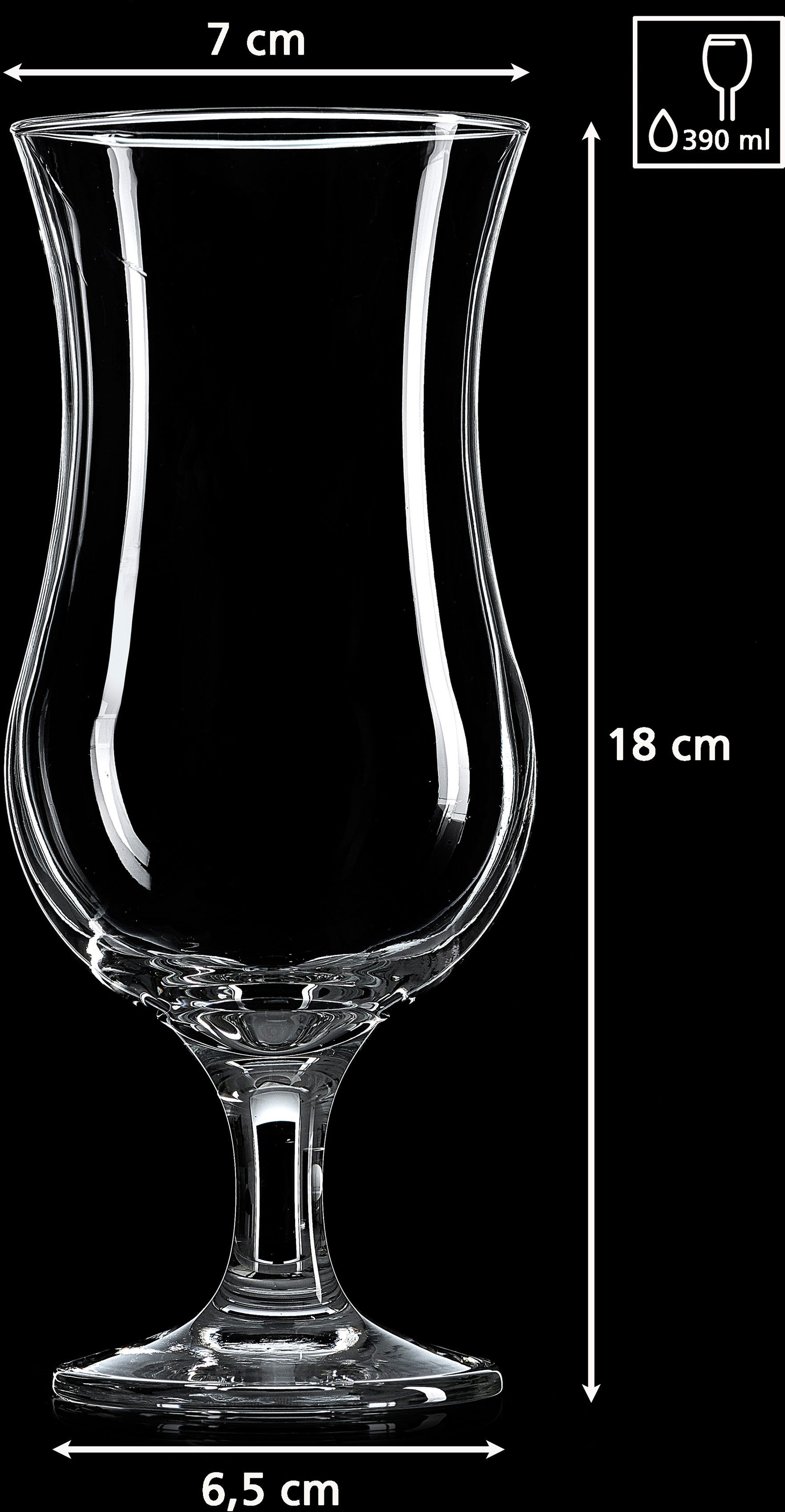 Ritzenhoff & Breker Cocktailglas Joy, 6-tlg., Glas, 390 ml, 6-teilig