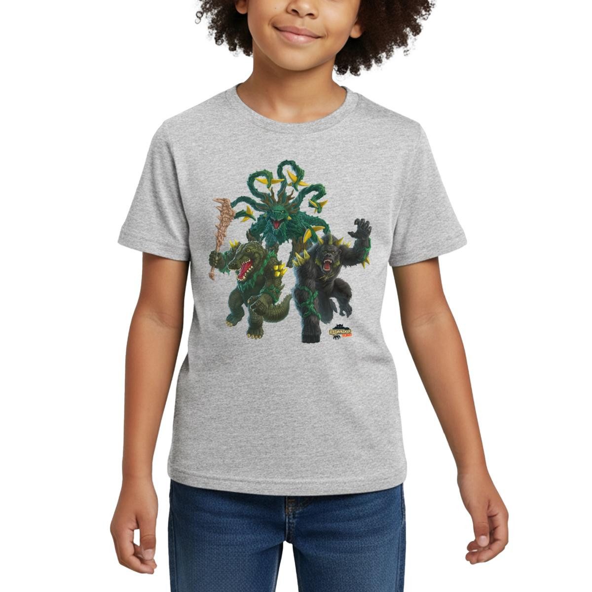 Spreadshirt T-Shirt Schleich® ELDRADOR® CREATURES Dschungel-Monster Kinder T-Shirt (1-tlg) Fällt klein aus. Wir empfehlen, eine Größe größer zu bestellen.