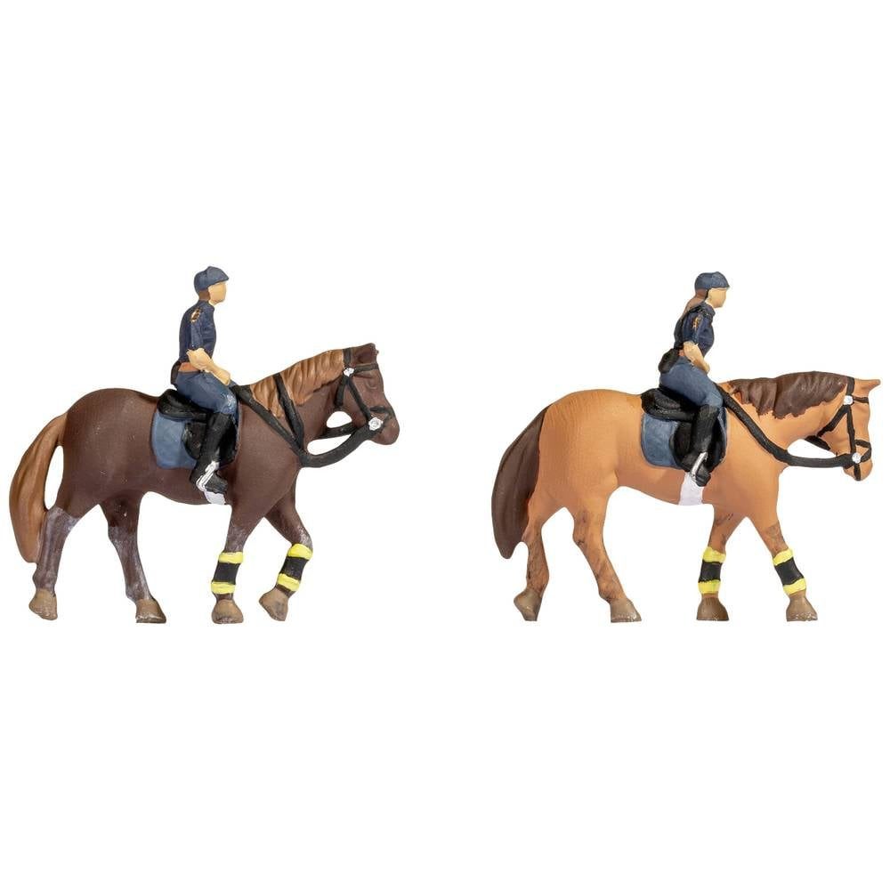 NOCH Modelleisenbahn-Figur H0 Figuren Berittene Polizei