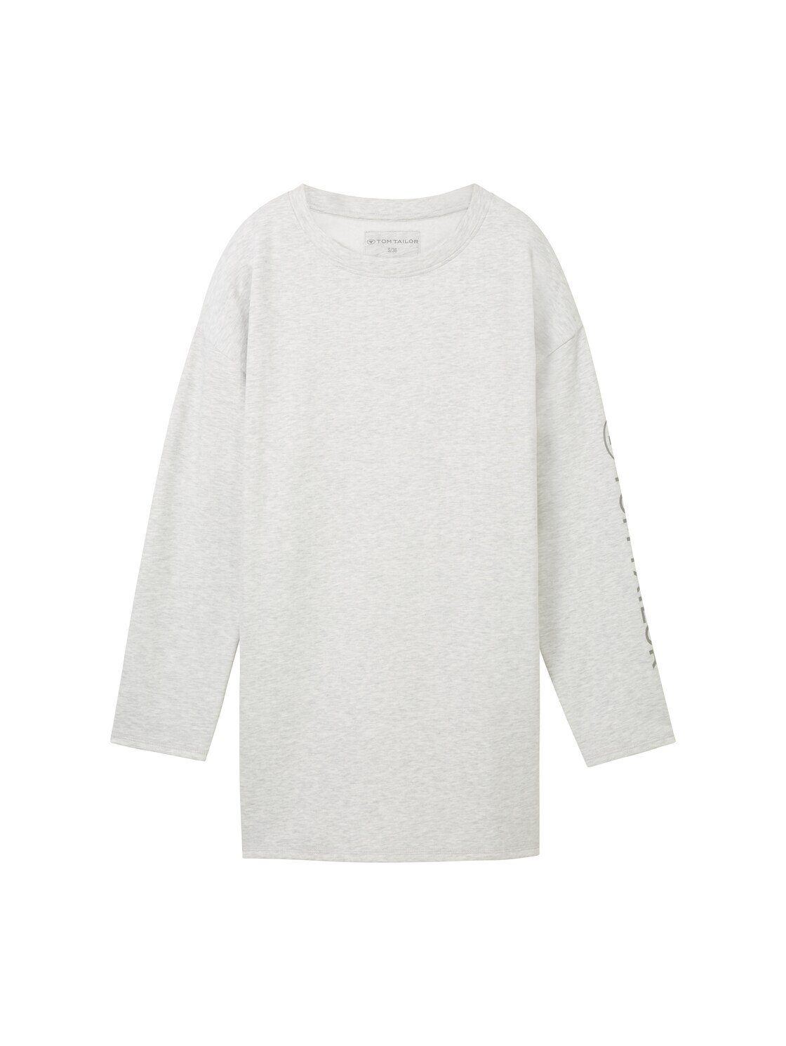 TOM TAILOR Pyjamaoberteil Bodywear Loungewear oversized Langarmshirt mit Logo-Print