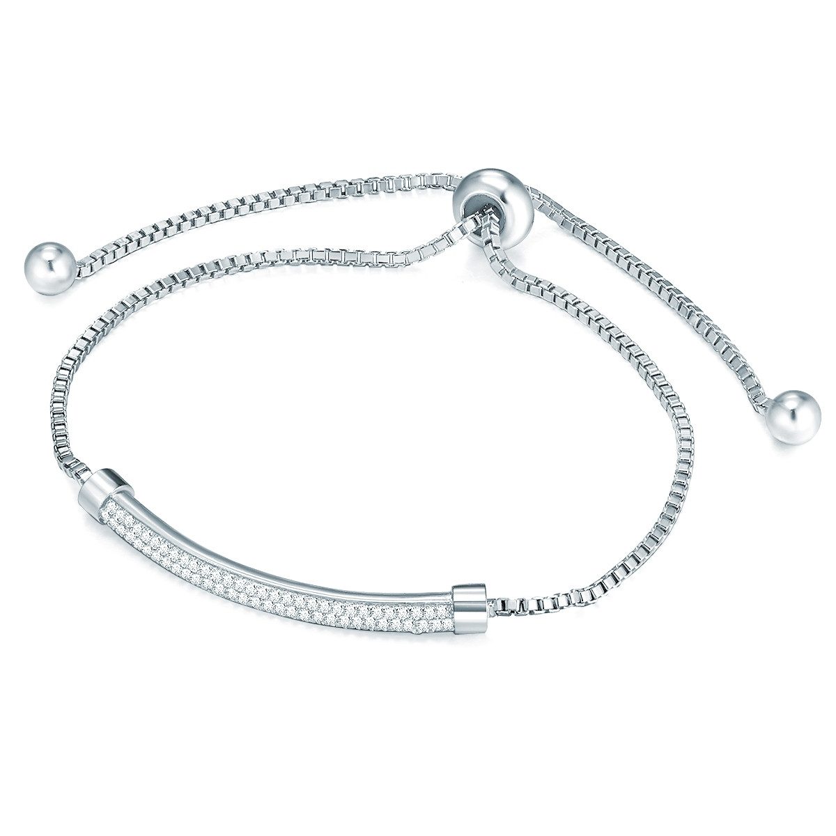 Lulu & Jane Armband Messing, mit Zirkonia günstig online kaufen