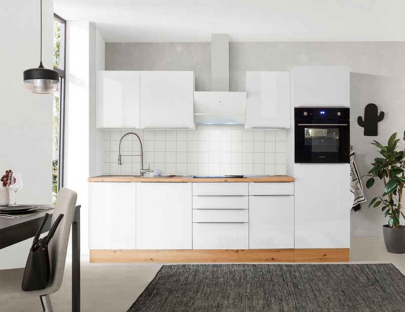 RESPEKTA Küchenzeile Safado aus der Serie Marleen, hochwertige Ausstattung wie Soft Close Funktion, Breite 280 cm