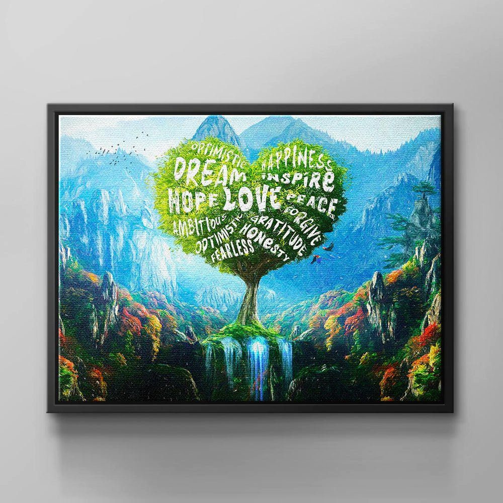 DOTCOMCANVAS® Leinwandbild, Wandbild für pure Lebensenergie & Motivation von ohne Rahmen