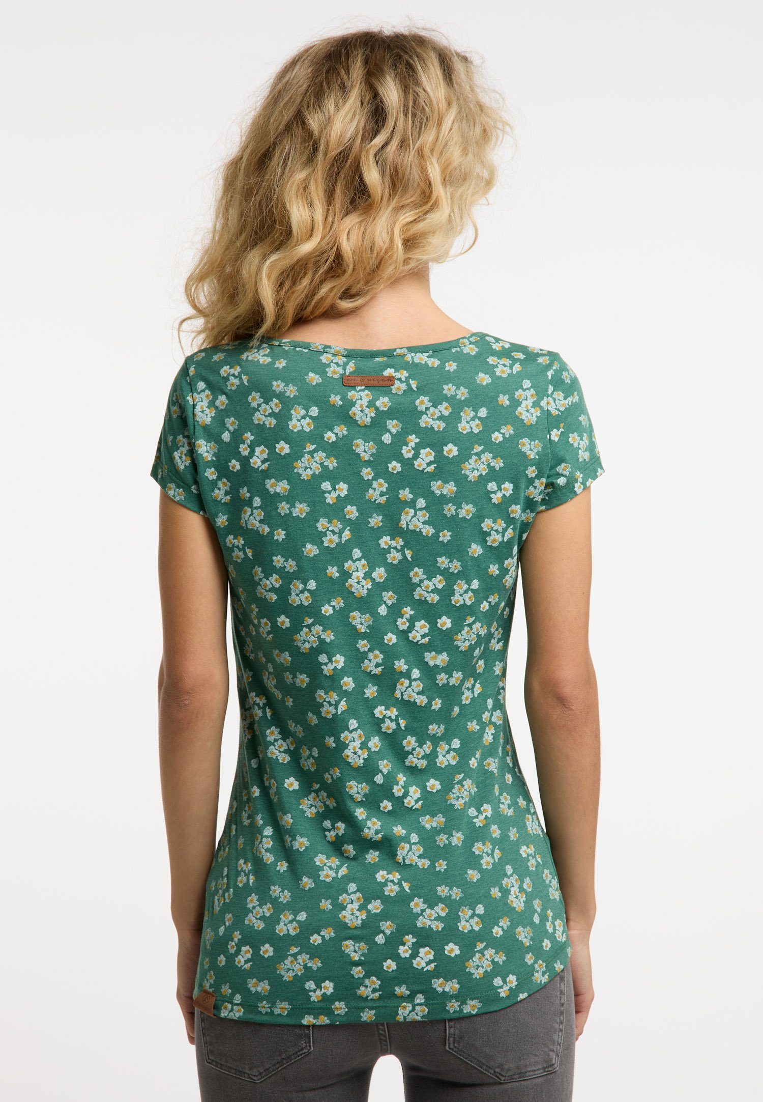 & Vegane Nachhaltige Mode Ragwear T-Shirt MINTT GREEN FLOWER