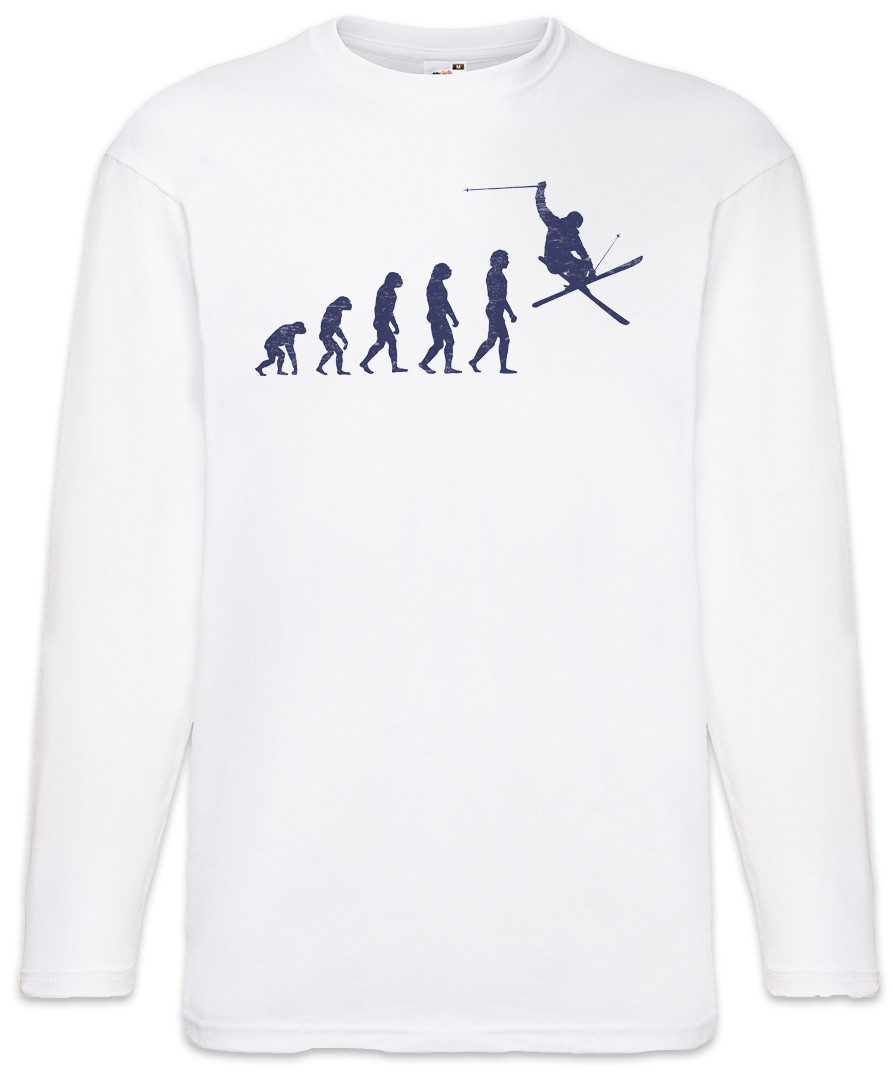 Langarmshirt Skier Evolution Langarm T-Shirt Ski Fahrhen Skiing Aprés Winter Slalom