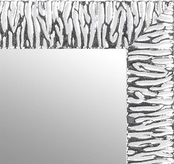 Madou Wandspiegel (1-St), Lenfra Dekospiegel silberfarben-weiß/weiß