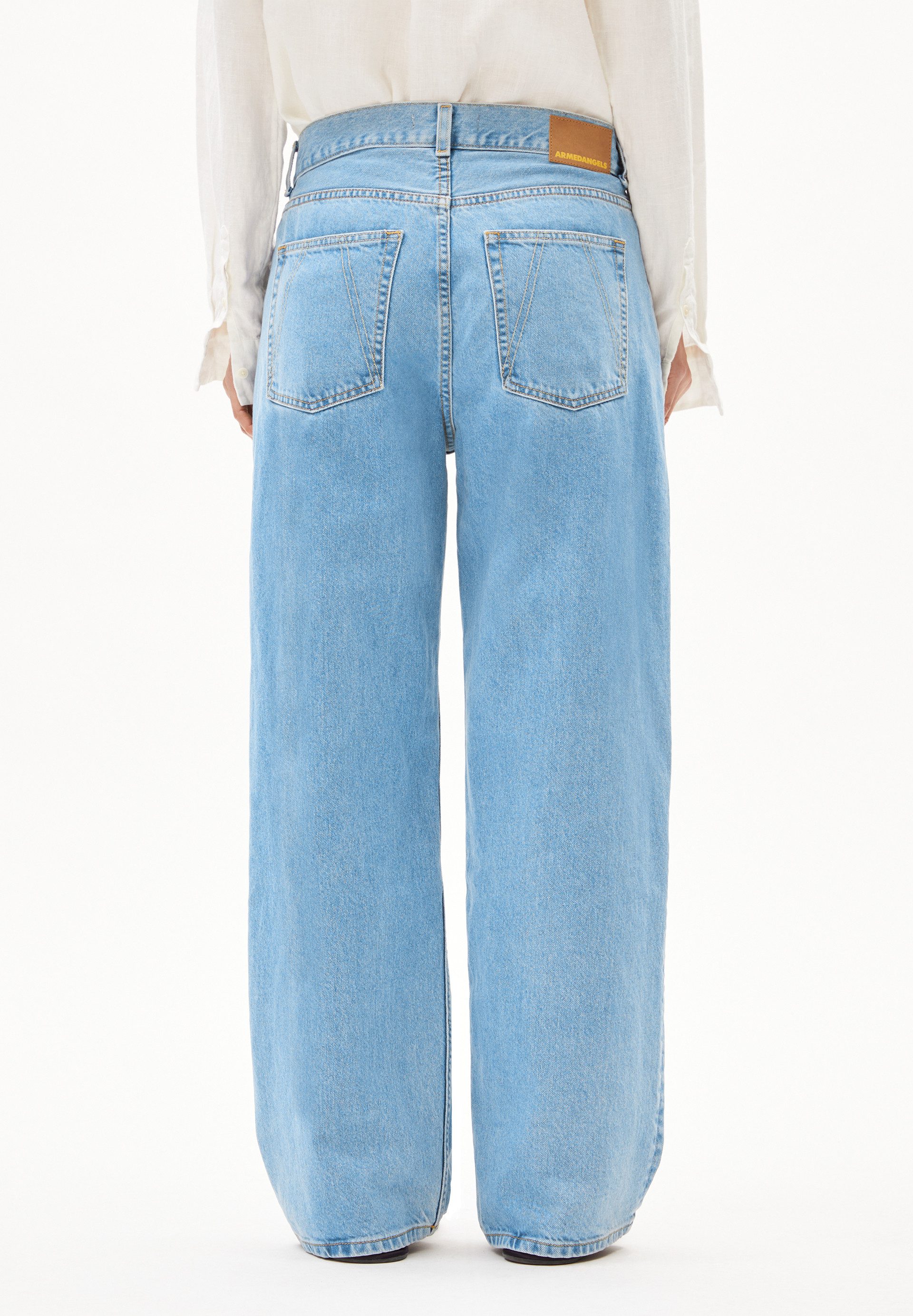 Armedangels Boyfriend-Jeans HAAYI Baggy Jeans recycelte Baumwolle (Non-Stretch) Low waist