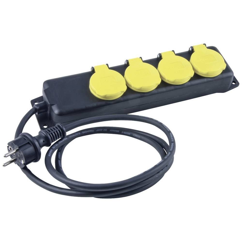 HEITRONIC Gartensteckdose Mehrfachsteckdose SALAMANDRA 4-fach 45058, erhöhter Berührungsschutz