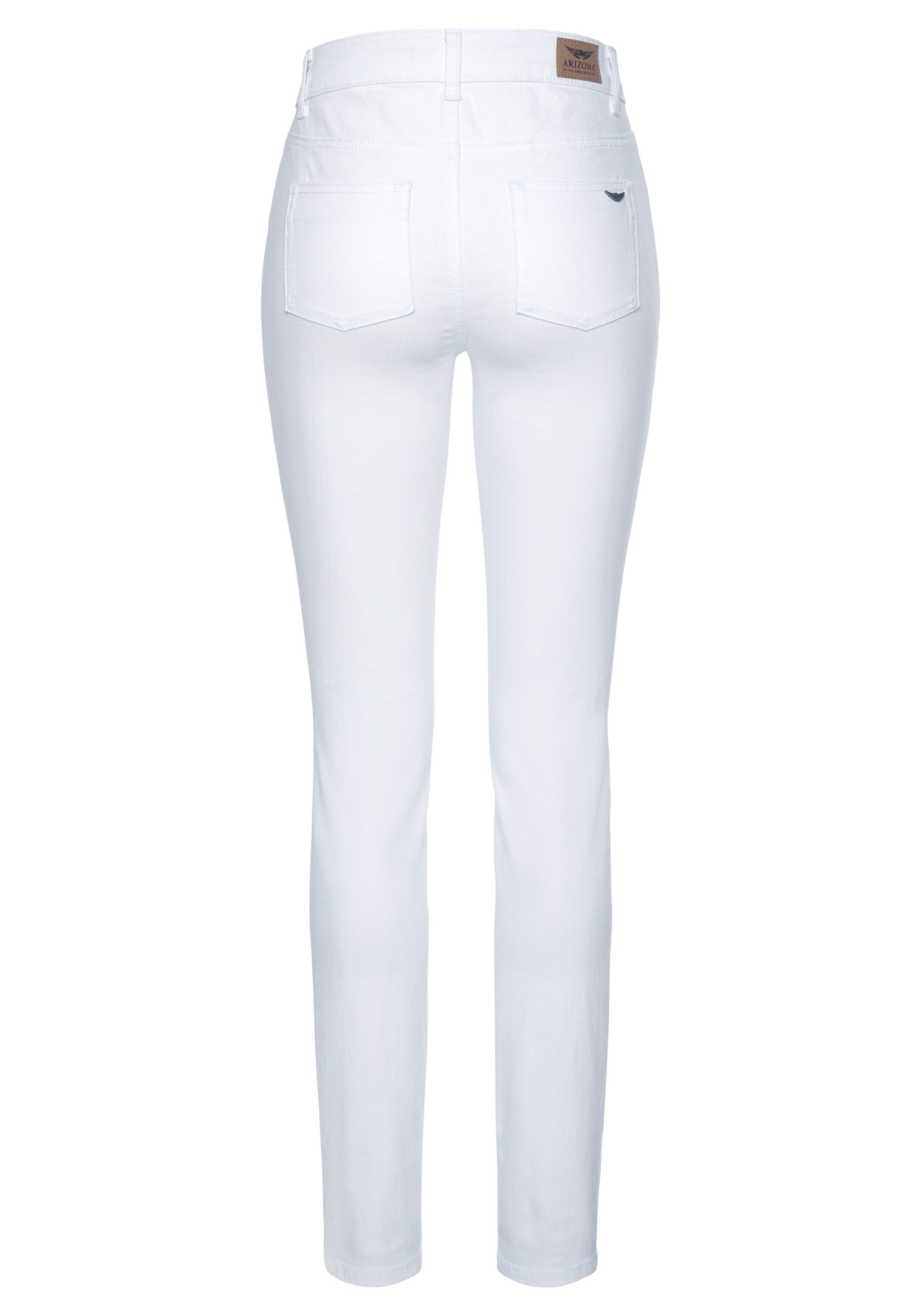 Arizona Skinny-fit-Jeans High Waist white Shaping