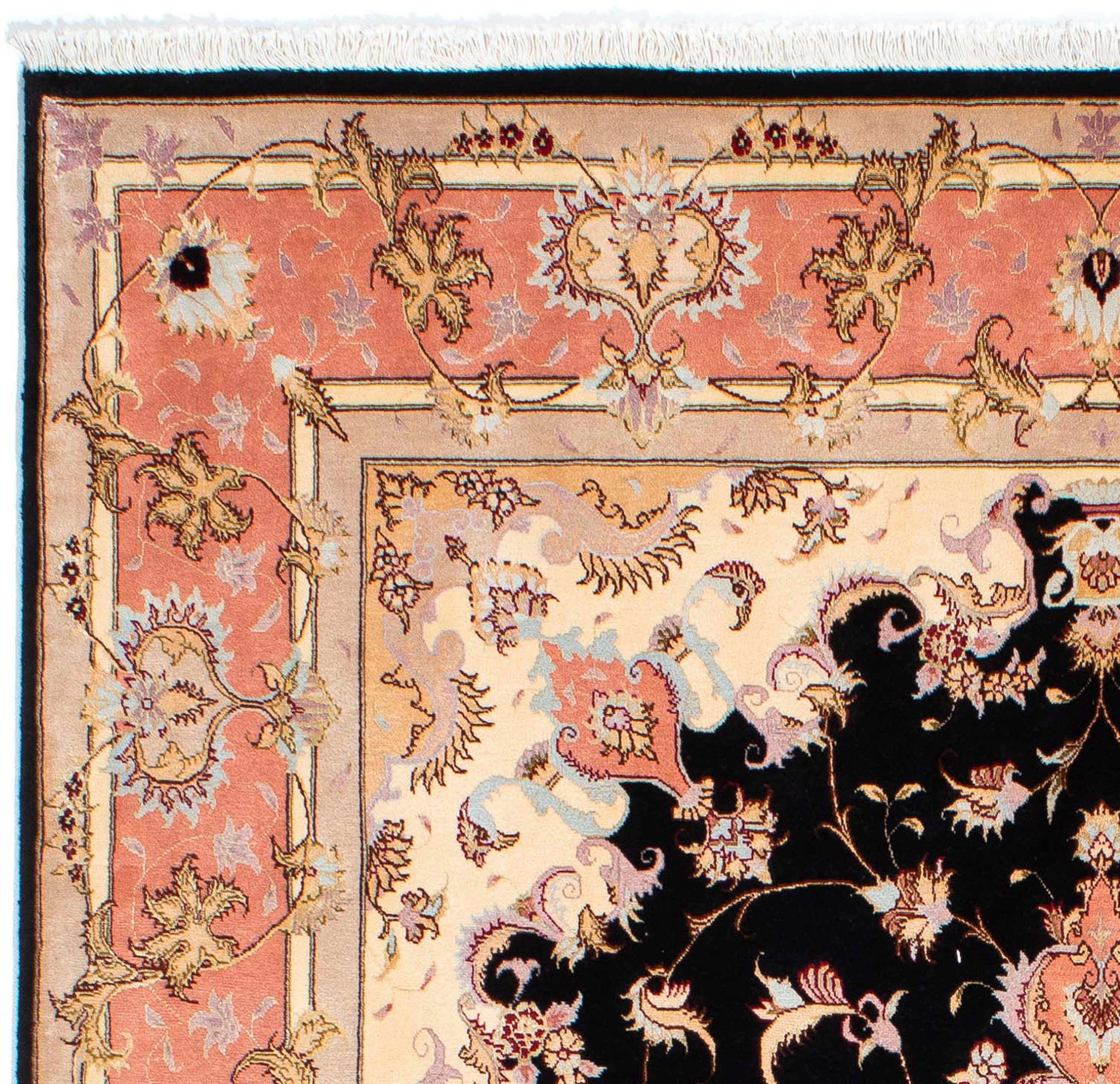 Orientteppich Perser - Täbriz - Einzelstück Royal 238 170 Zertifikat dunkelblau, cm mit - - 7 Handgeknüpft, morgenland, x Höhe: rechteckig, Wohnzimmer, mm