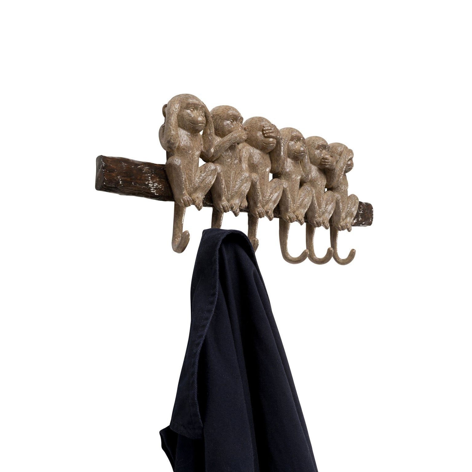 Kare Design Wandgarderobe Monkeys, mit 6 Haken