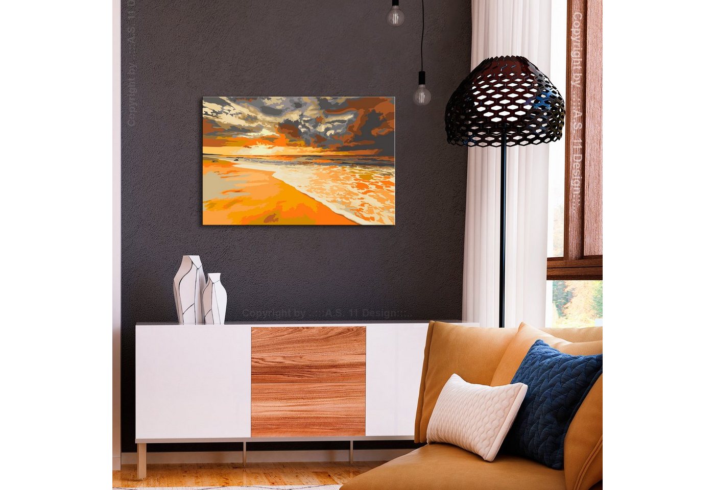 Thumbnail - Artgeist Malen nach Zahlen Goldener Strand