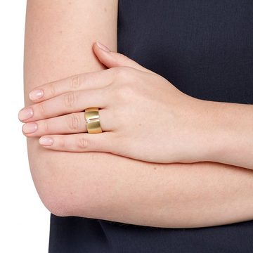 Heideman Fingerring Aditus Gold (Ring, 1-tlg., inkl. Geschenkverpackung), Damenring mit Stein weiss oder farbig