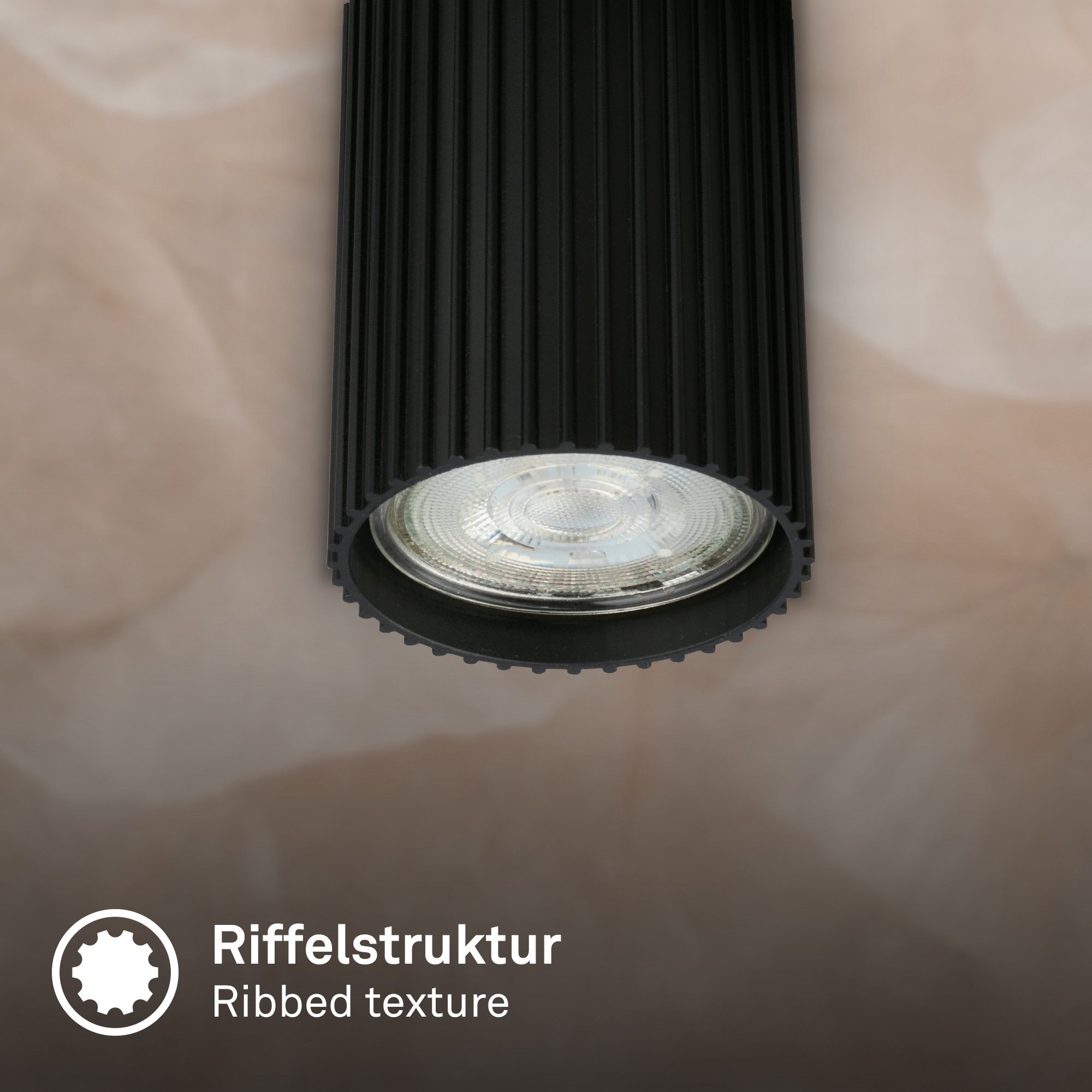 Briloner Leuchten LED Deckenspot Deckenleuchte Wandleuchte schwenkbar GU10 Deckenlampe Wohnzimmer Flur, 1-flammig, ohne Leuchtmittel, Abhängig vom Leuchtmittel, – Bild 5 von 5