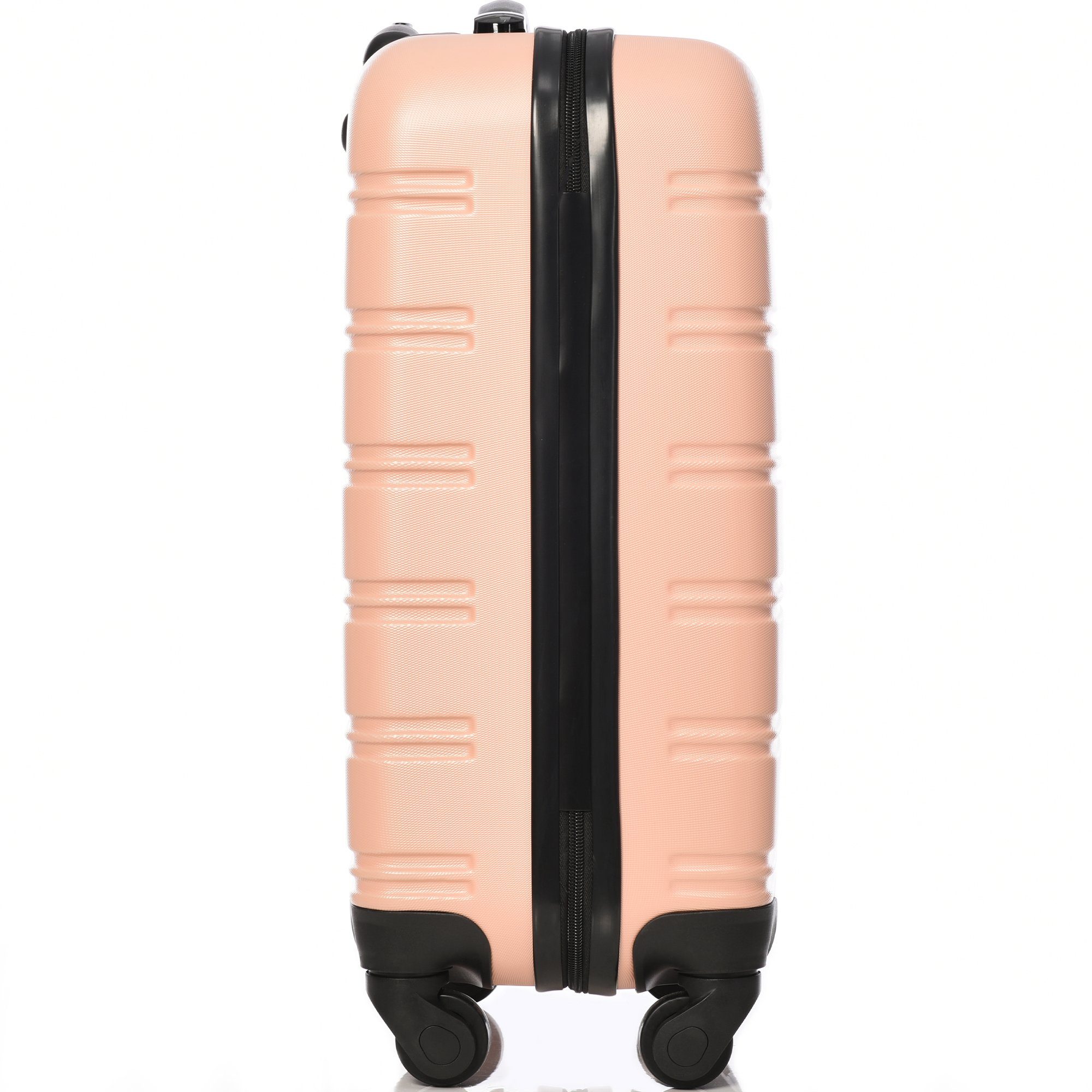 Geschäftsreisekoffer Pink 22,5 TSA-Schloss, * 36 * 4 Hartschalen-Trolley Reisekoffer 55 Rollen, mit Ulife Rollkoffer cm