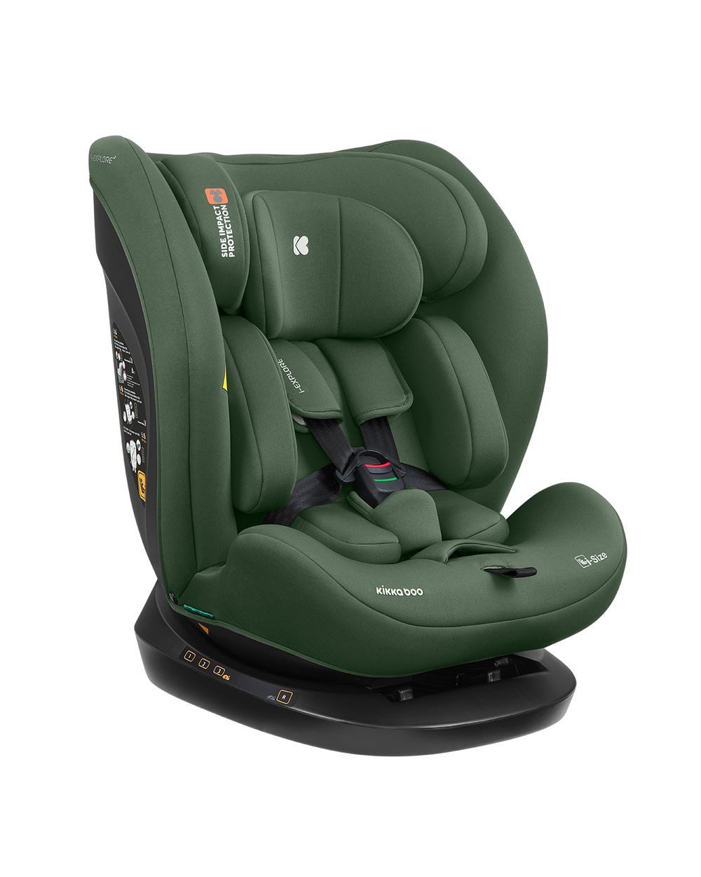Kikkaboo Autokindersitz Kindersitz i-Explore i-Size, bis: 12, (40 - 150 cm) verstellbare Kopfstütze, Gurt