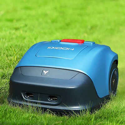 HOOKII Rasenmähroboter Mähroboter für Rasenflächen bis zu 1000 m², bis 1000 m² Rasenfläche, (WIFI&4G&Bluetooth), Mehrere Mähmodi,Inklusive 4400-mAh-Hochladeakku und Ladestation