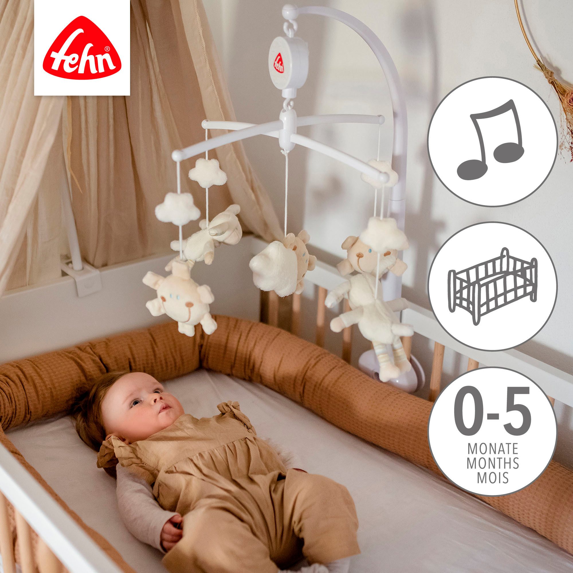 Fehn Mobile BabyLOVE, Schaf Musikmobile