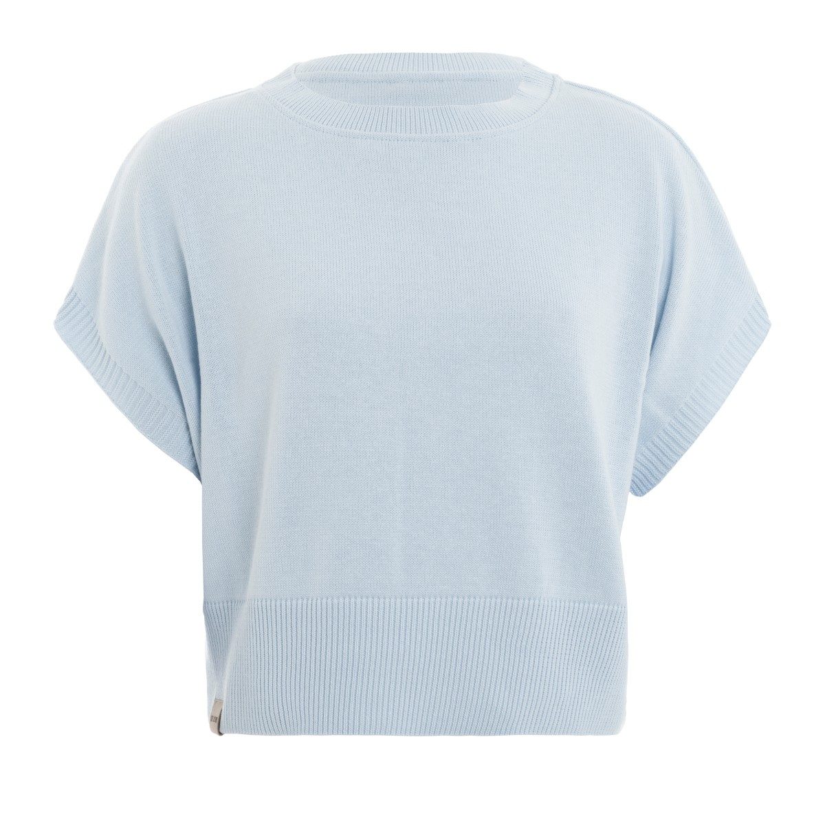 Knit Factory Strickpullover Casy Serein Blue 40 42 Hellblau 40/42 (1-tlg) Modell Casy, für Frühjahr, Sommer