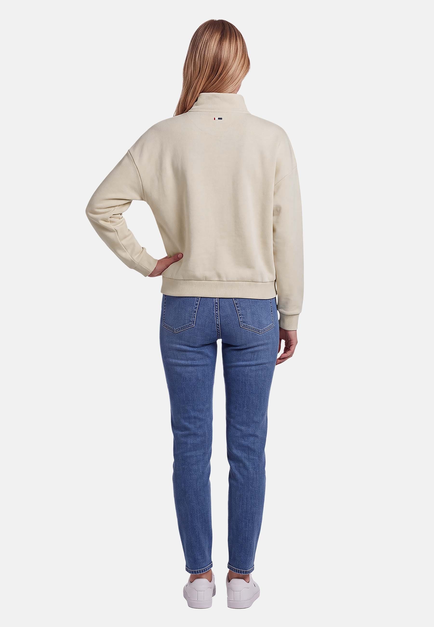 U.S. Polo Assn. Sweatshirt mit Stehkragen und gesticktem Brustlogo Weiches Damen-Sweatshirt mit Rippbündchen und normaler Passform – Bild 4 von 5