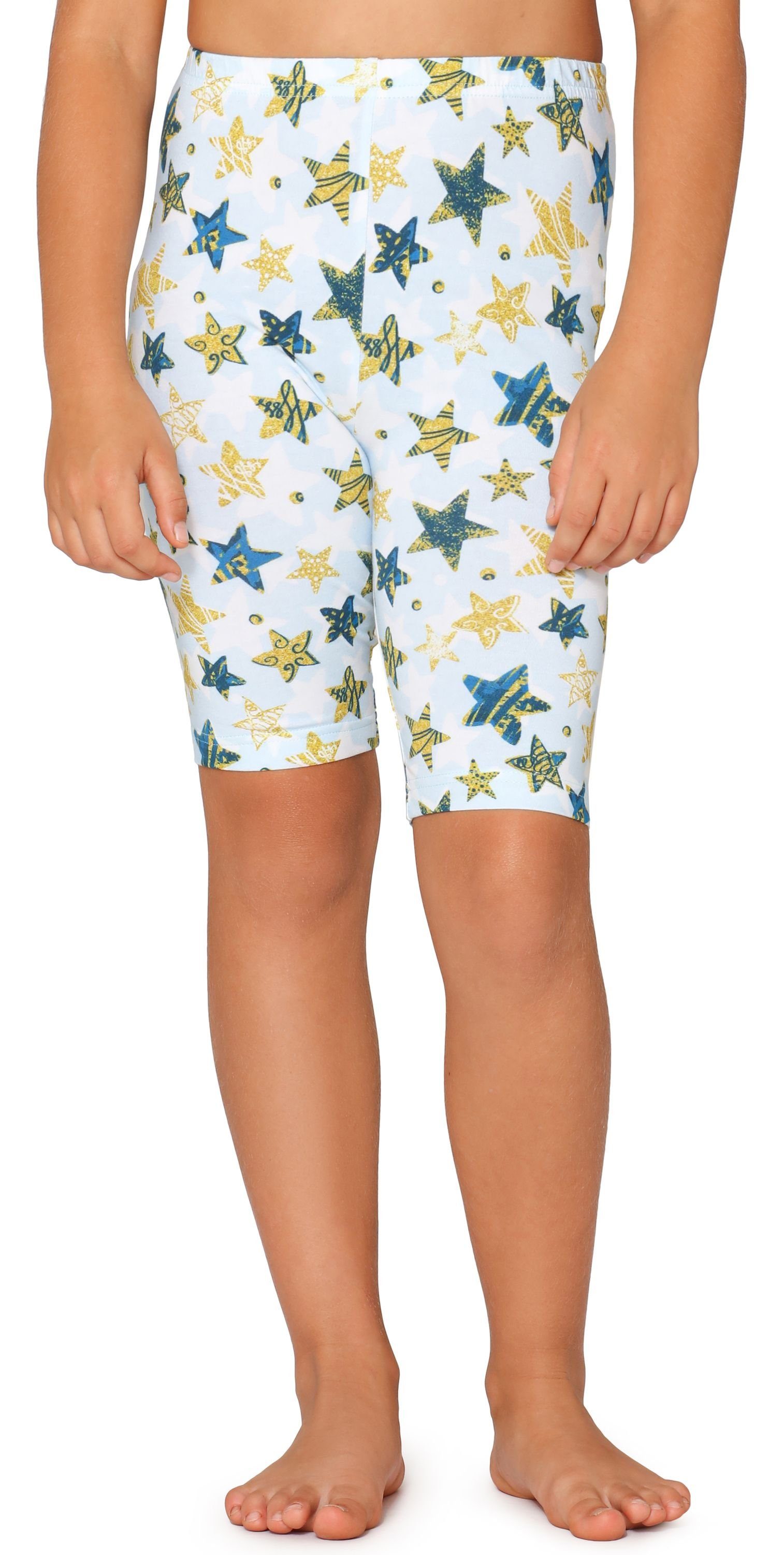 Weiß/Blau Gold Sterne