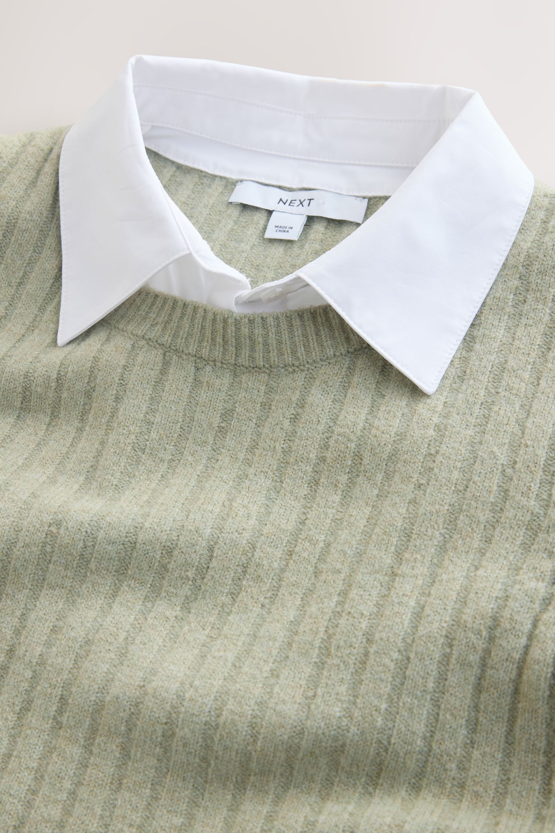 Next Strickpullover Superweicher Pullover mit Hemdlage (1-tlg)